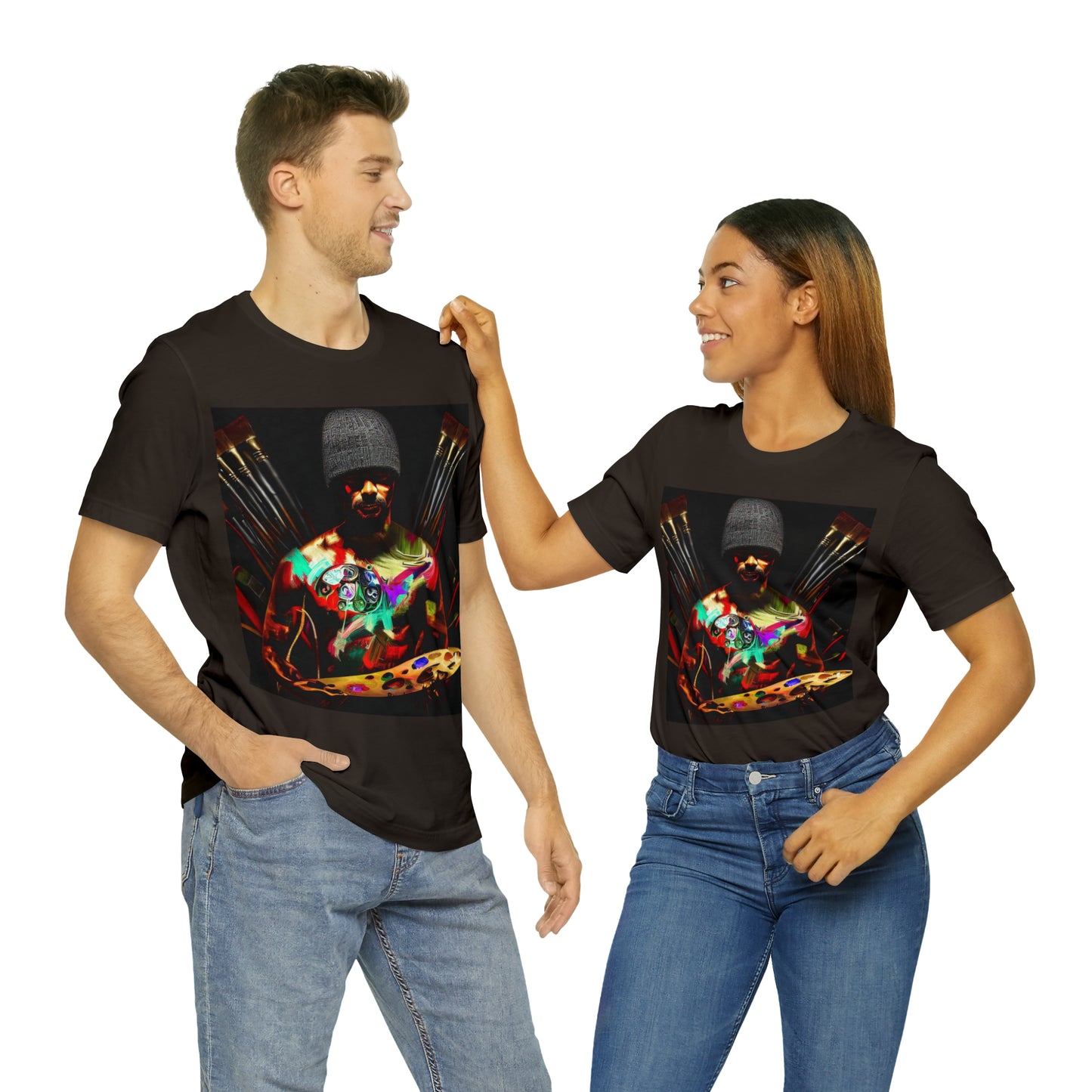 Brushstrokes of Passion: Artistic Soul Unisex Tee | Creative Essence T-Shirts