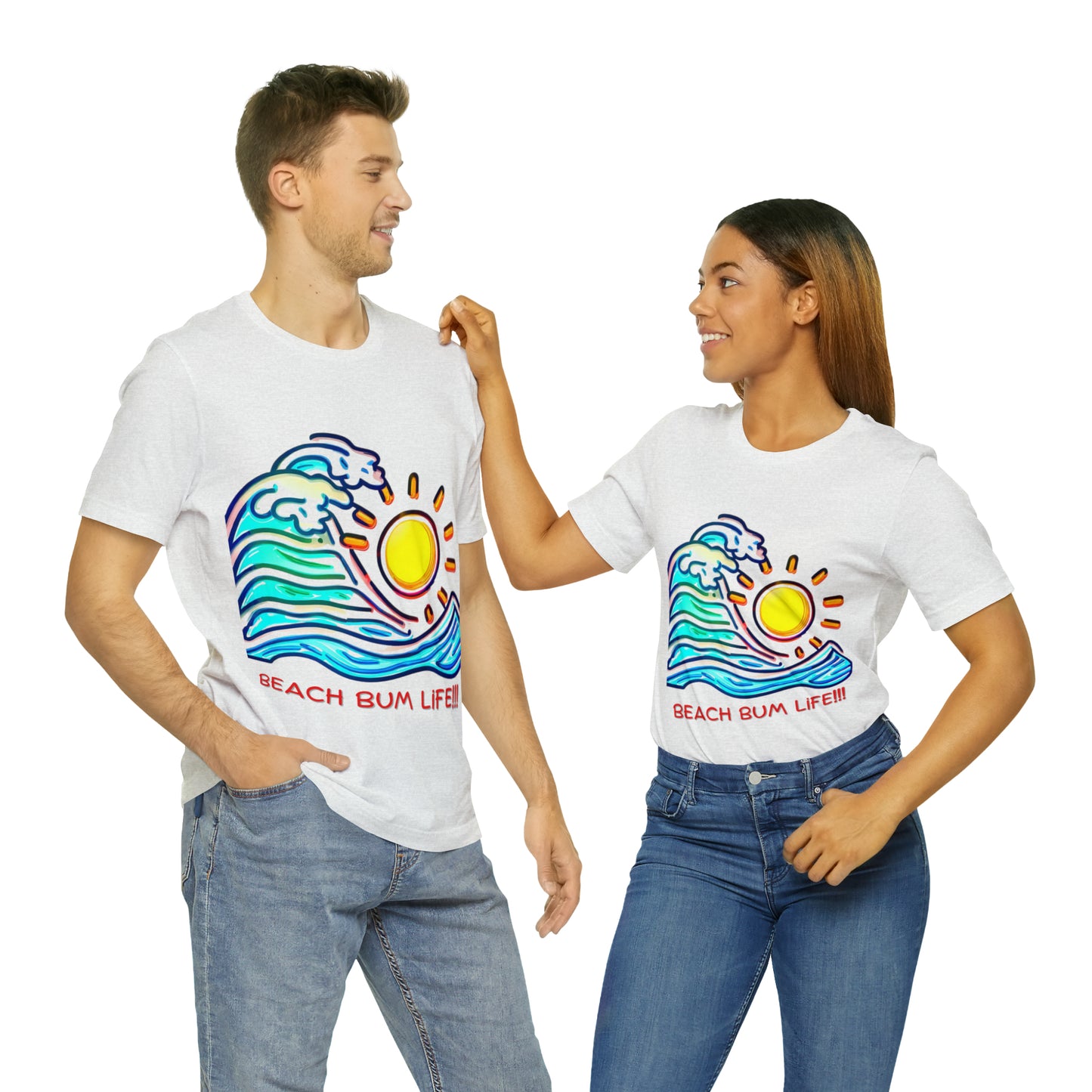 Seaside Serenity: Beach Bum Life Unisex Tee | Coastal Comfort T-Shirts