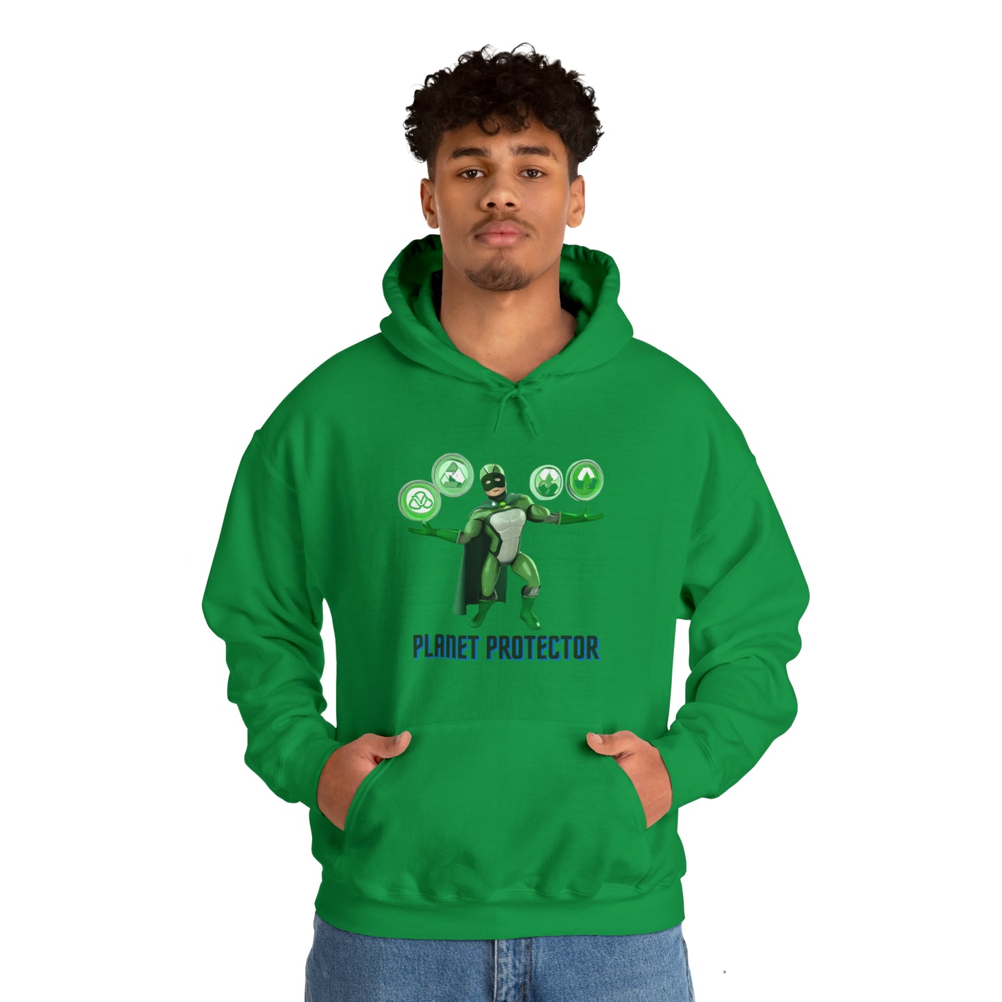 Earth's Guardian: Sustainable Superhero Unisex Hoodie | Champion of Sustainability Hoodies