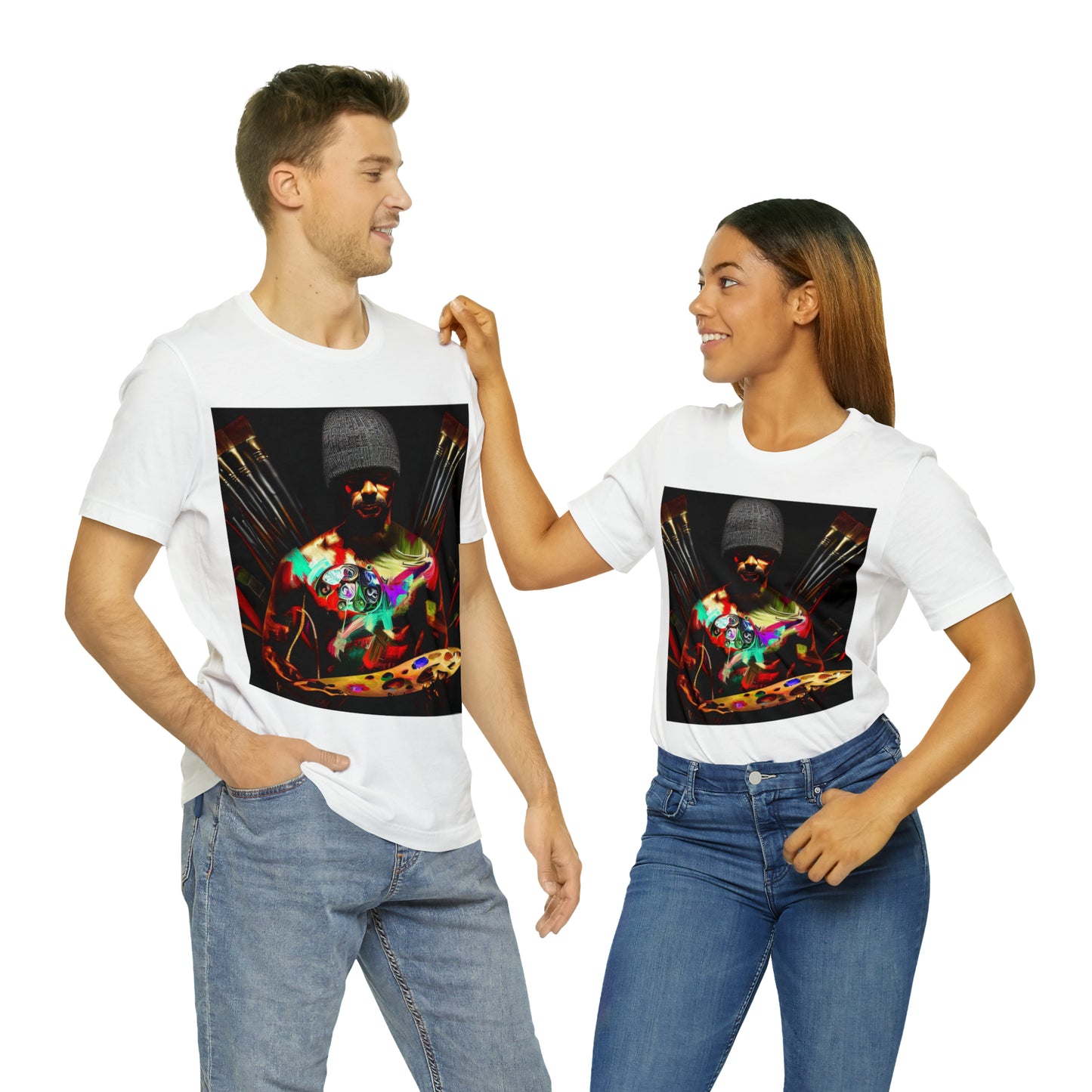 Brushstrokes of Passion: Artistic Soul Unisex Tee | Creative Essence T-Shirts