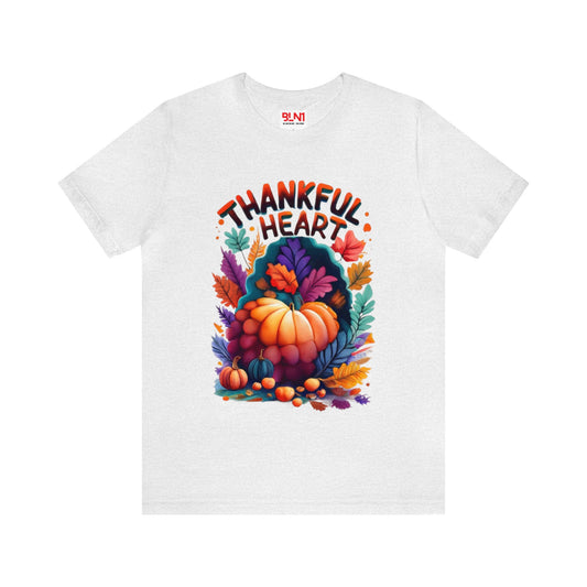 Thankful Heart: Autumn Harvest Unisex Tee | Grateful Season T-Shirts by Be Like No One (BLN1) - The Store