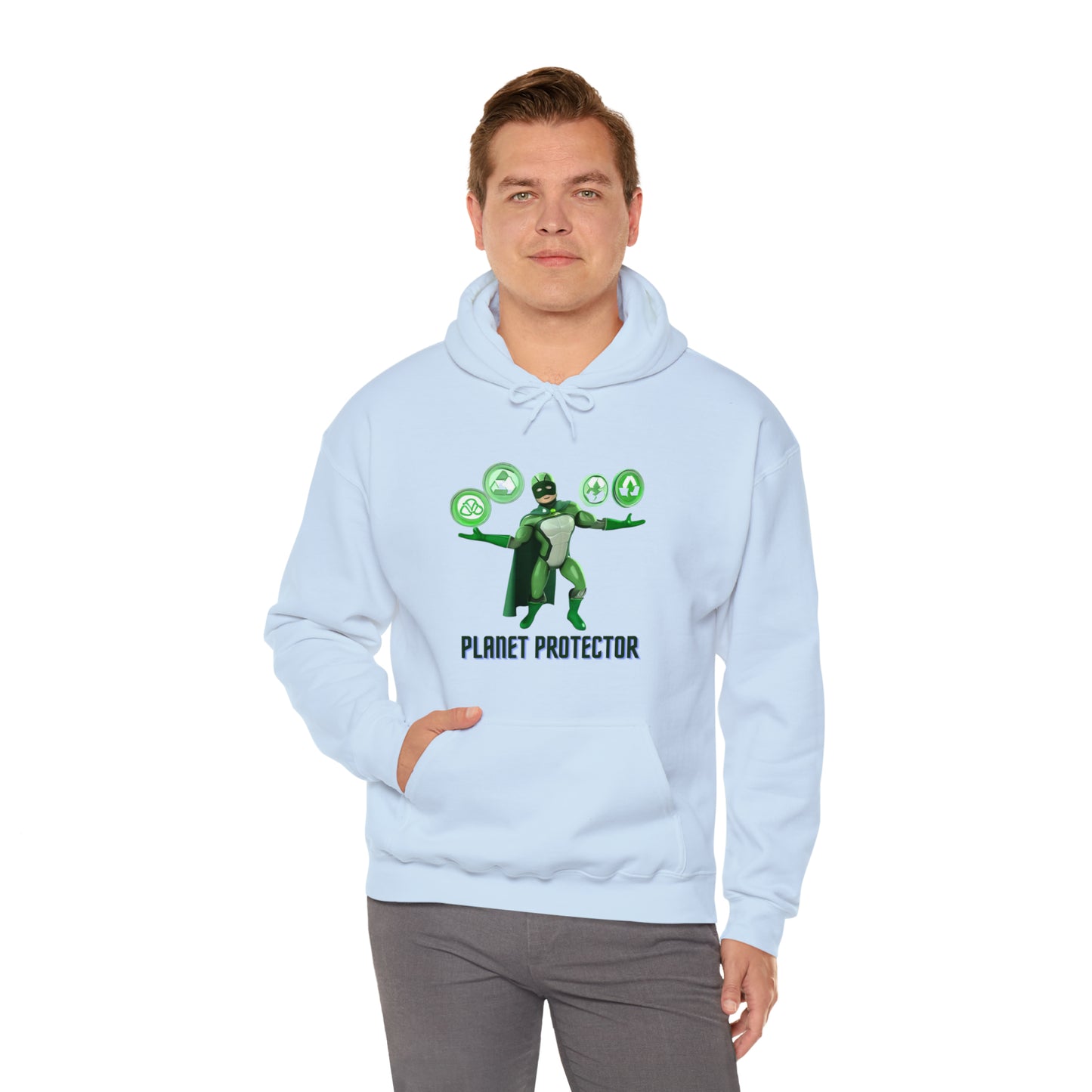 Earth's Guardian: Sustainable Superhero Unisex Hoodie | Champion of Sustainability Hoodies