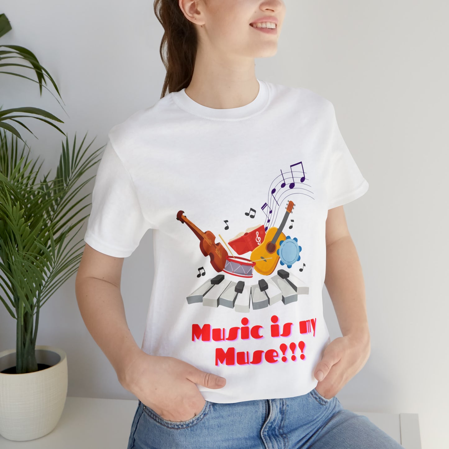 Harmonious Inspiration: Music is my Muse Unisex Tee | Melodic Magic T-Shirts