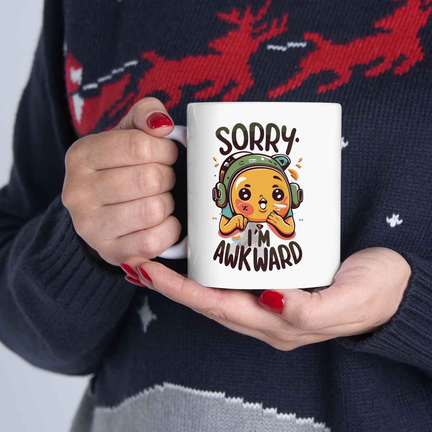 Sorry, I'M Awkward Mug, Be Like No One (BLN1) Mugs, Ceramic Mug 11oz