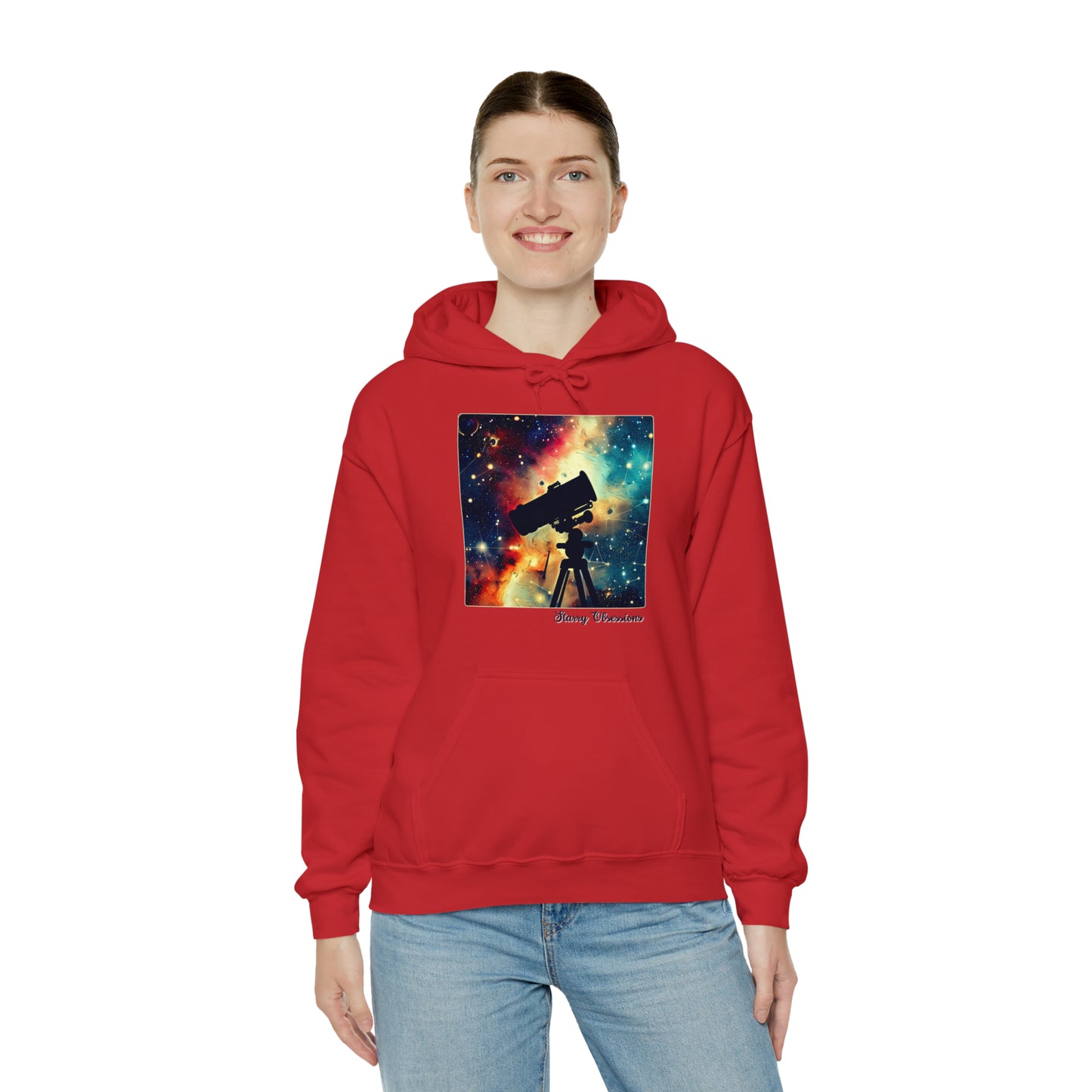 Starry Obsessions: Astronomy Enthusiast Unisex Hoodie | Galactic Explorer Hoodies