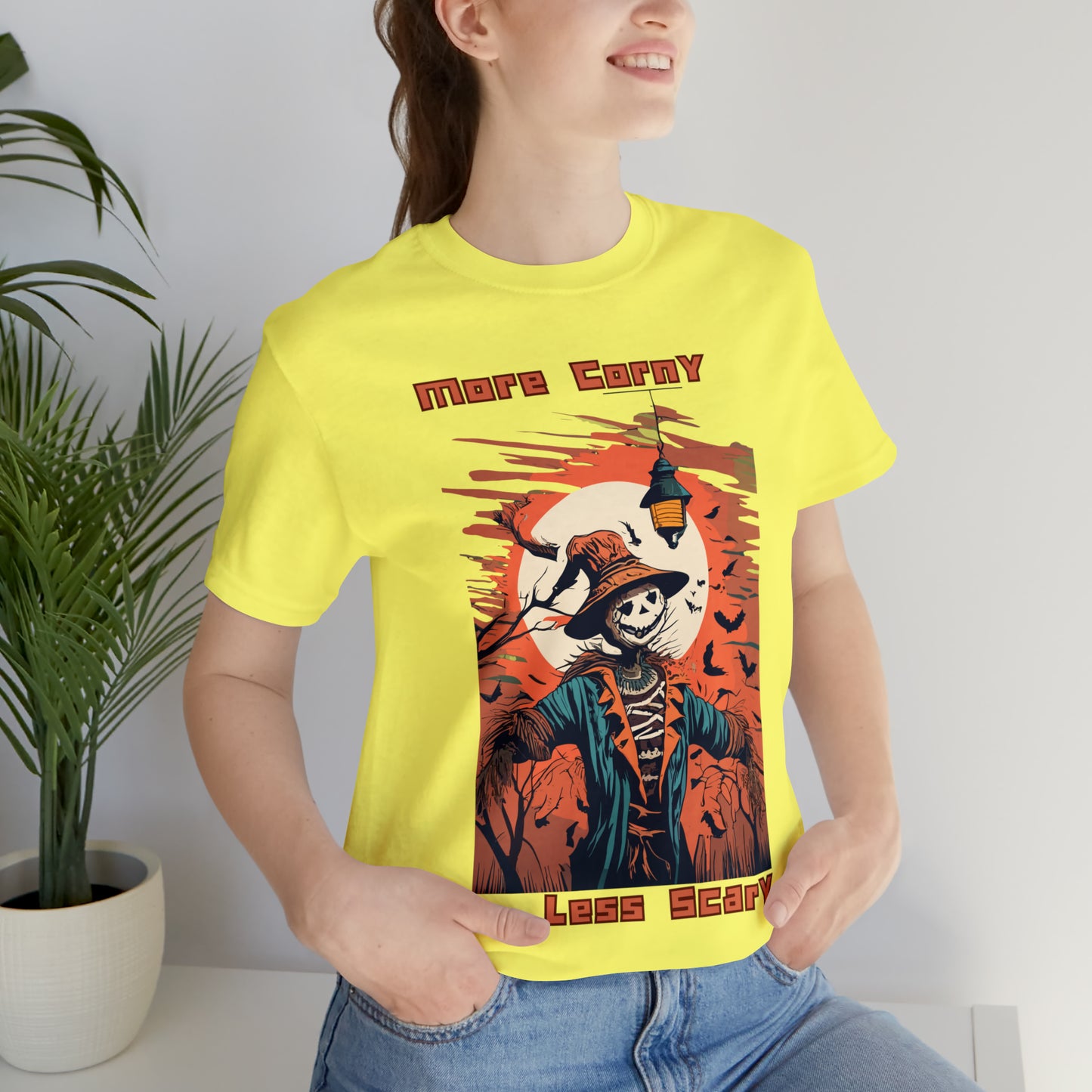 Unsettling Sinister Scarecrow: Modern Art T-Shirt | Halloween Vibes Tee