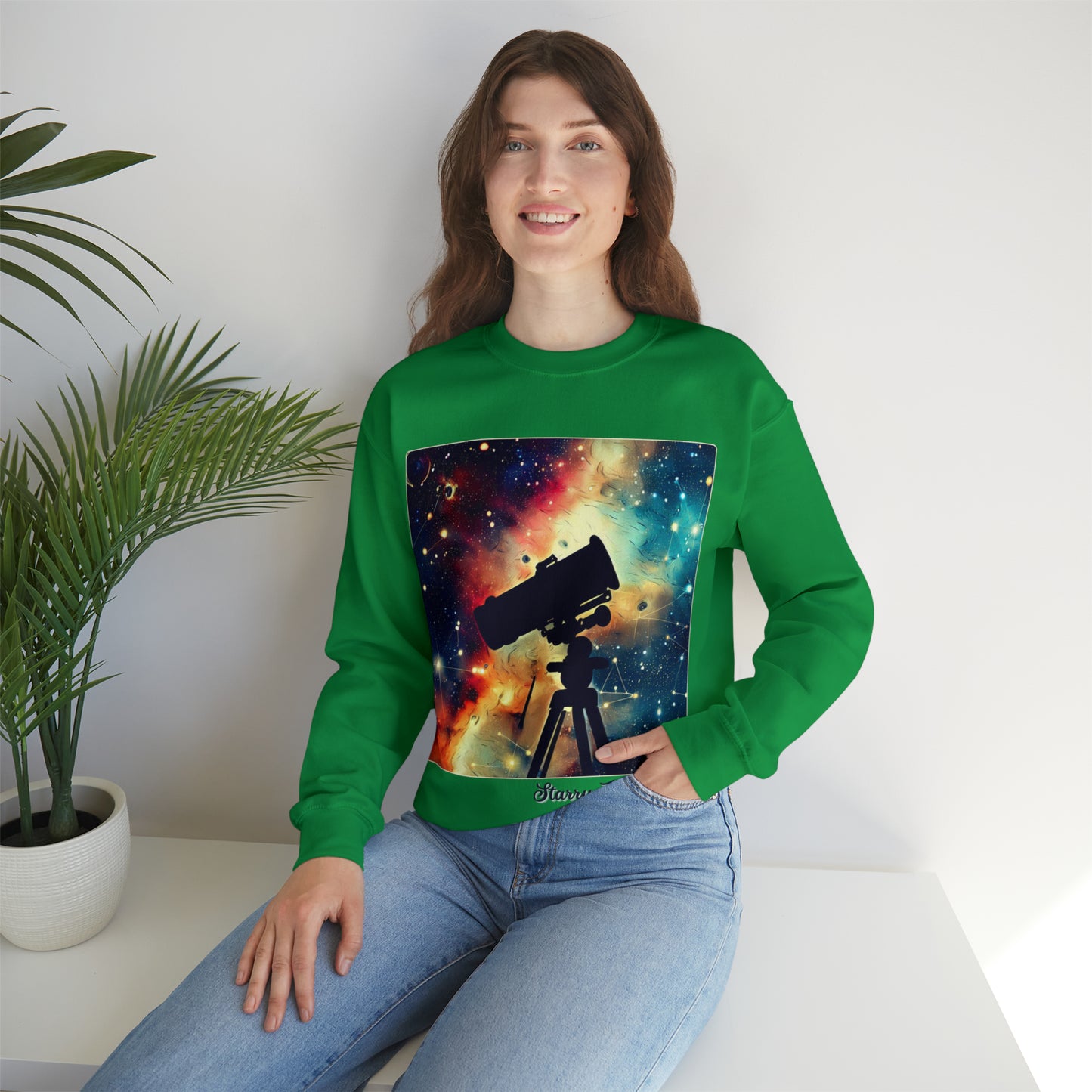 Starry Obsessions Sweatshirt | Astronomy Enthusiast Unisex Sweatshirt