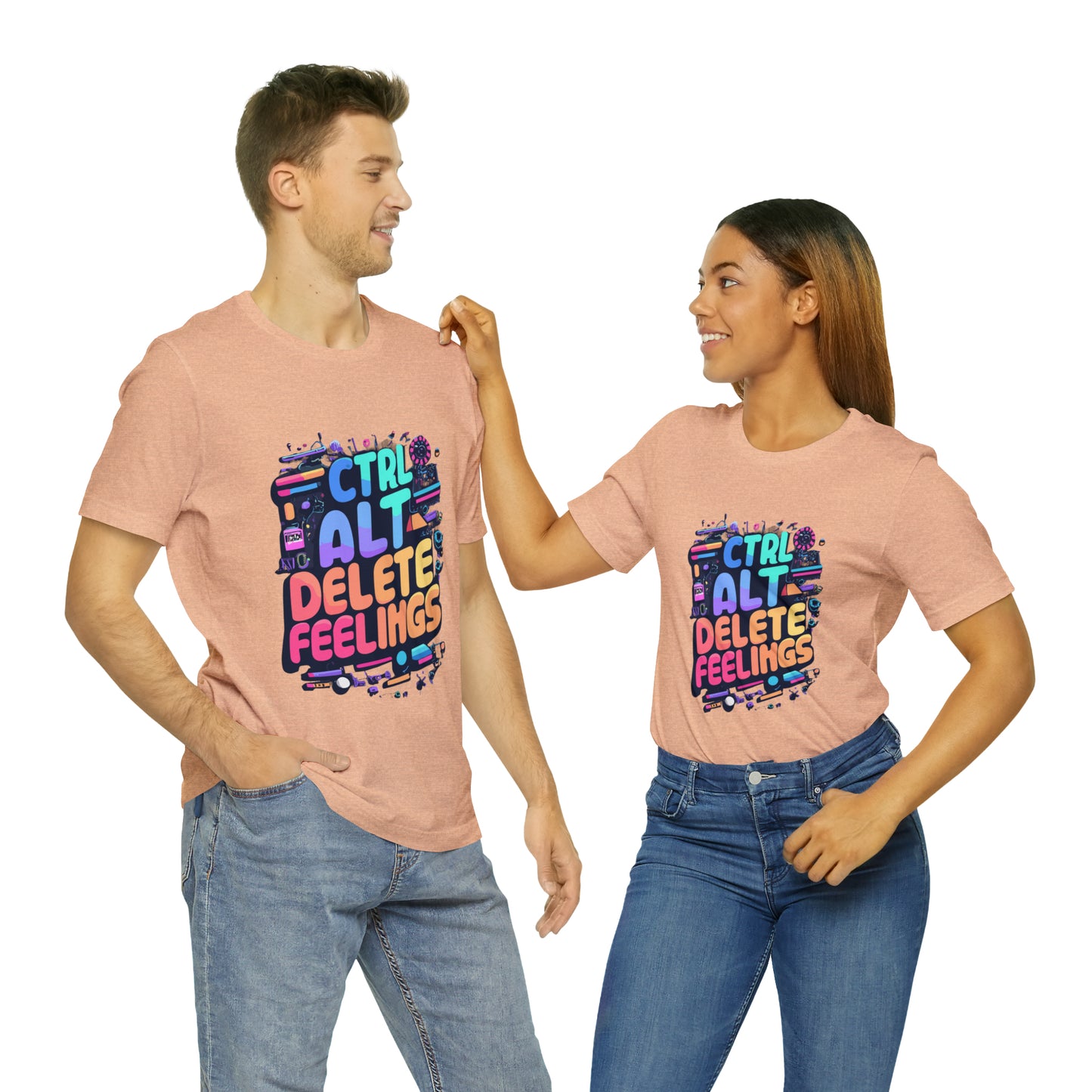 Ctrl+Alt+Delete Feelings: Embrace Emojis on This Tee! | Be Like No One(BLN1) T-Shirts