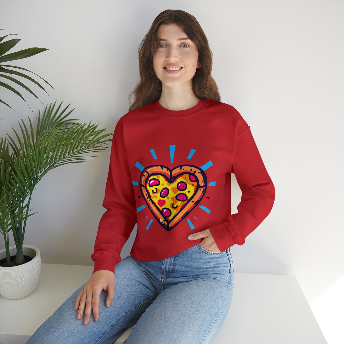 Slice of Love Sweatshirt | Pizza My Heart Unisex Sweatshirt