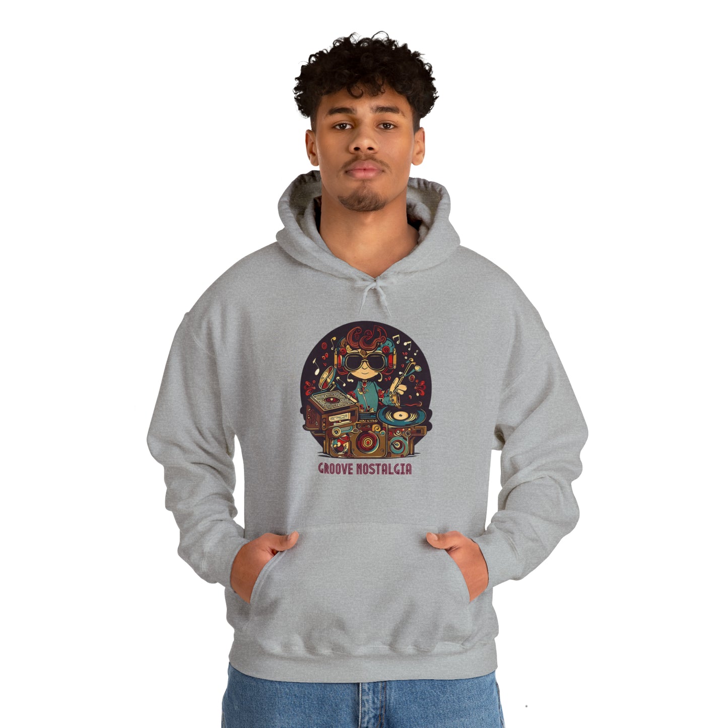 Groove Nostalgia: Vintage Vinyl Lover Unisex Hoodie | Retro Rhythms Hoodies