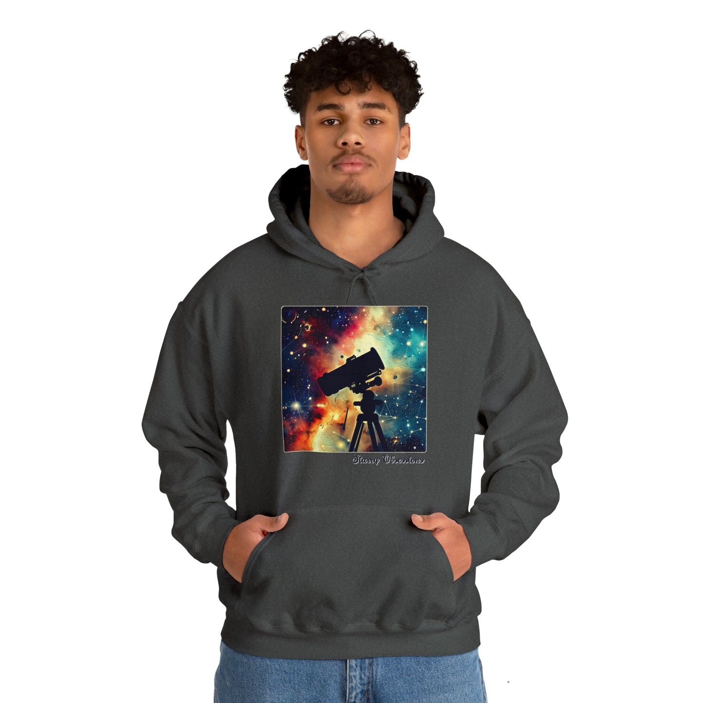 Starry Obsessions: Astronomy Enthusiast Unisex Hoodie | Galactic Explorer Hoodies