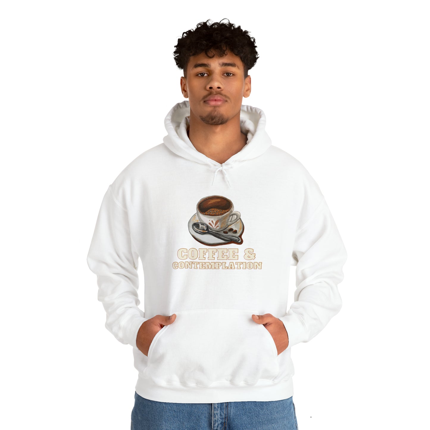 Caffeine Charm and Contemplation: Coffee & Contemplation Hoodie | Fuel for Thoughts Hoodies