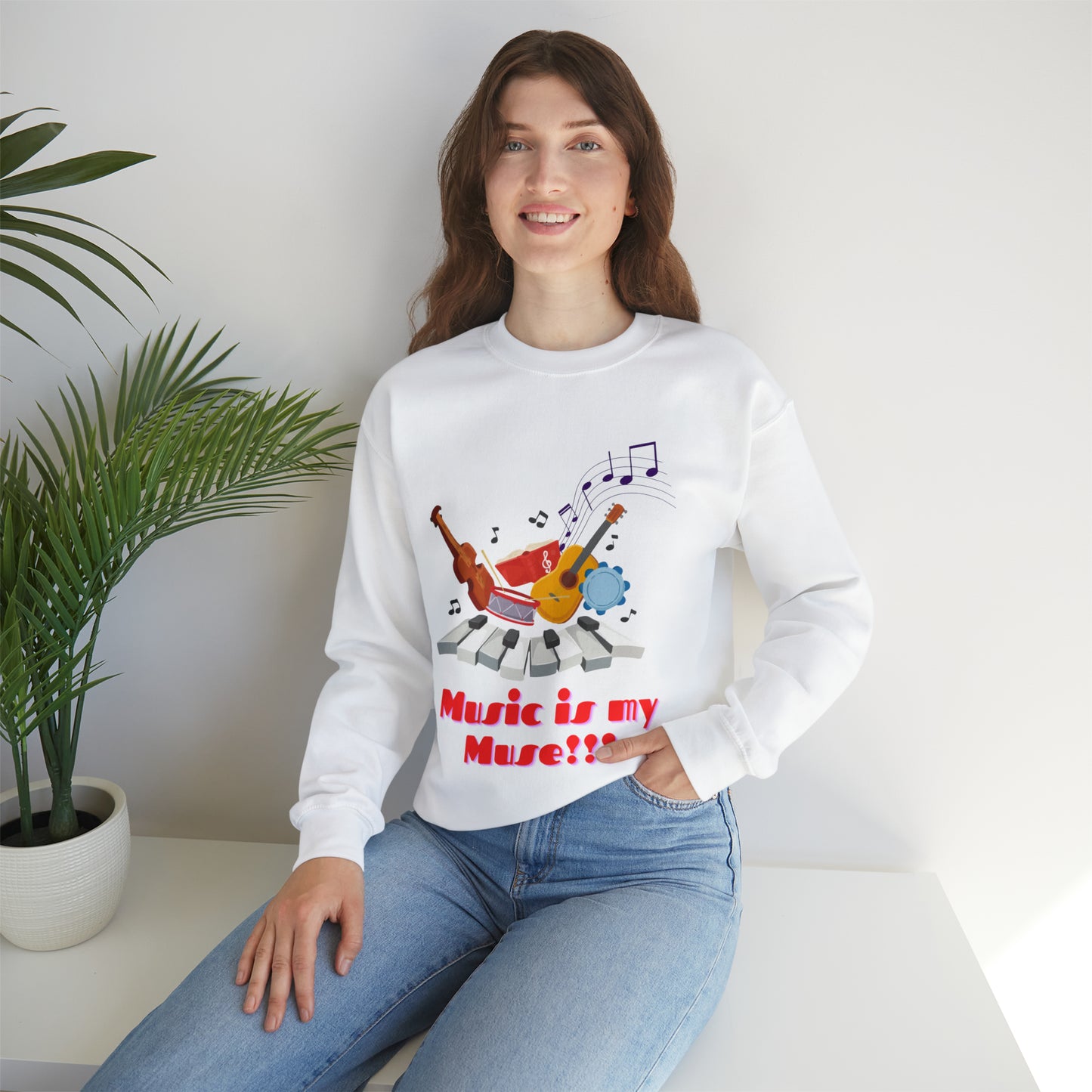 Harmonize with Melodic Magic Sweatshirt | Music is my Muse Sweatshirt