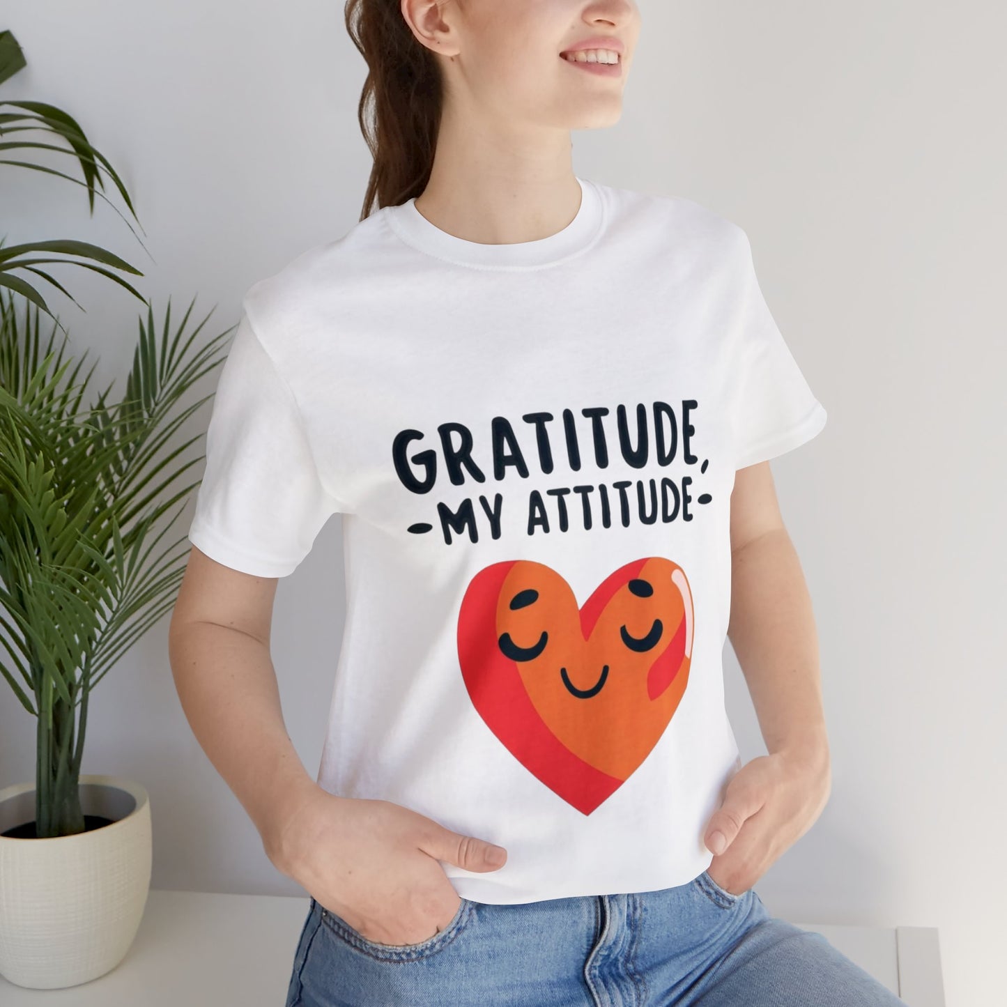 Gratitude Attitude: Thankful Hearts Unisex Tee | Serene Thanksgiving T-Shirts by Be Like No One (BLN1) - The Store