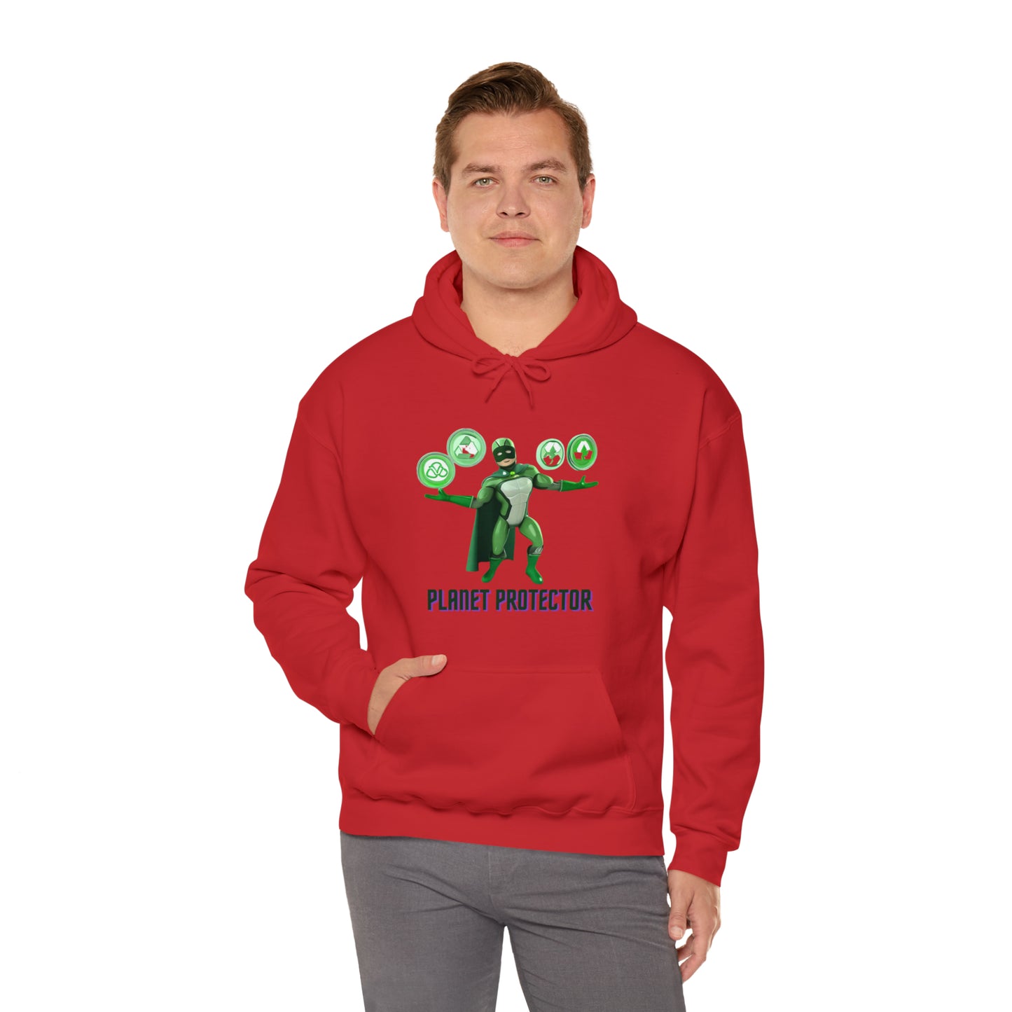 Earth's Guardian: Sustainable Superhero Unisex Hoodie | Champion of Sustainability Hoodies