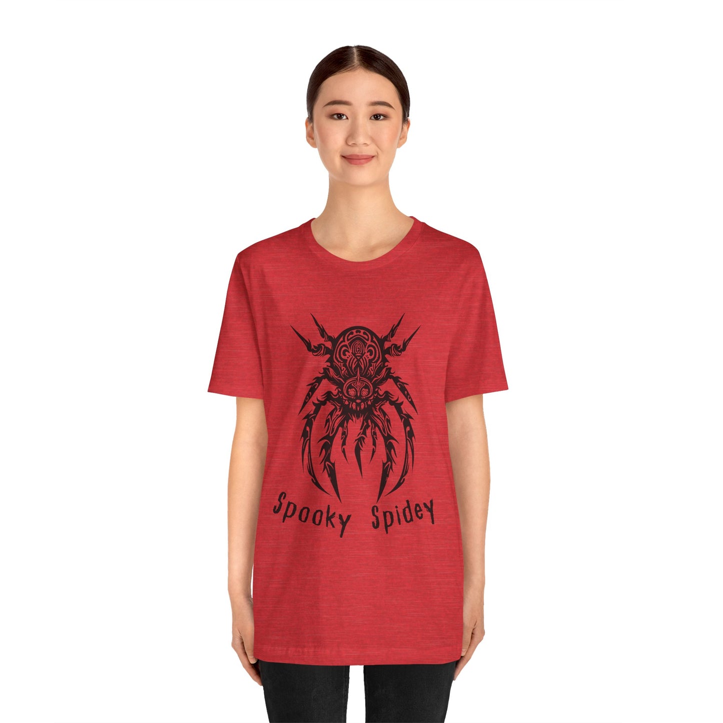 Foreboding Creepy Spider: Tribal Design T-Shirt | Halloween Vibes Tee