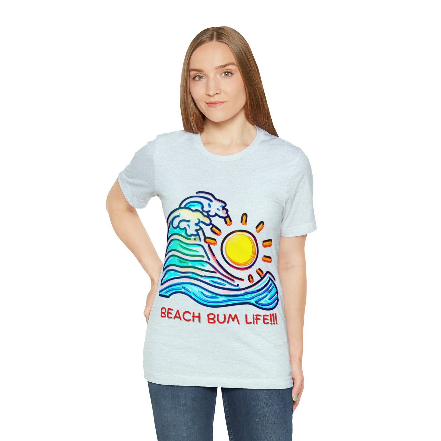 Seaside Serenity: Beach Bum Life Unisex Tee | Coastal Comfort T-Shirts