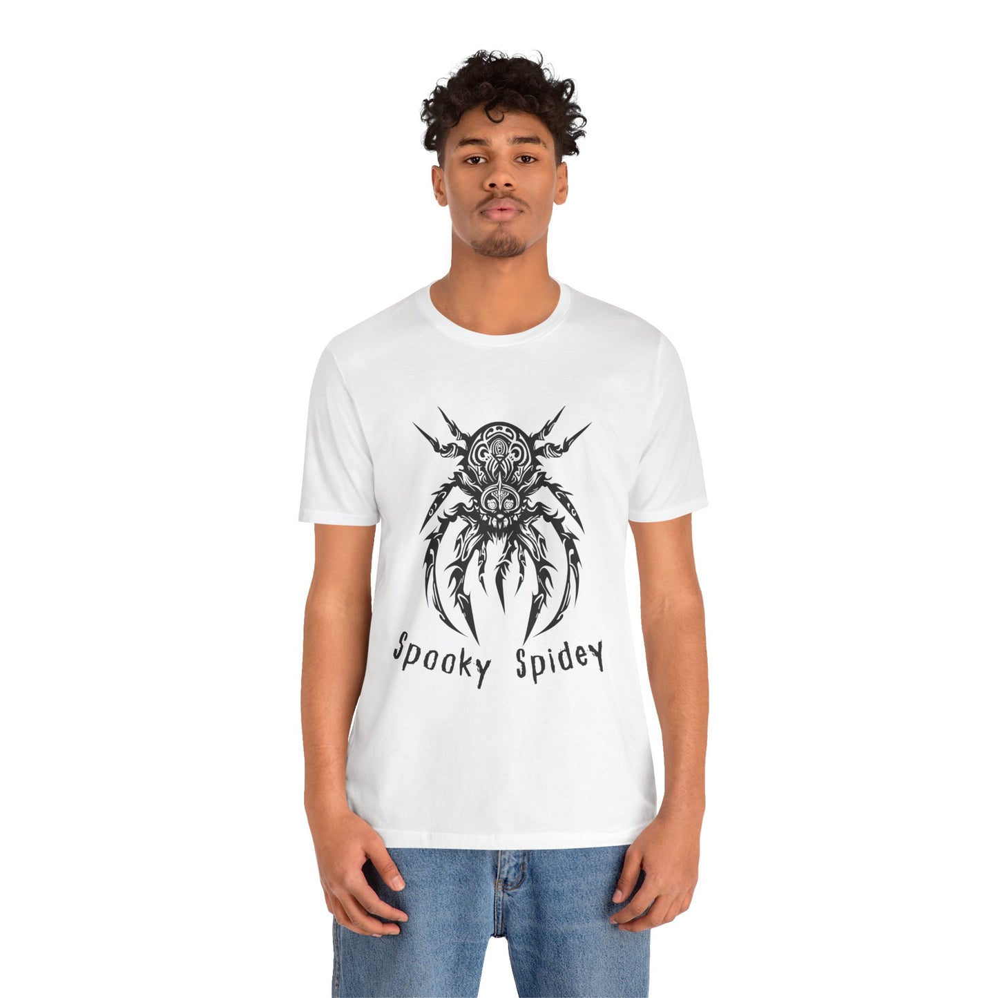 Foreboding Creepy Spider: Tribal Design T-Shirt | Halloween Vibes Tee