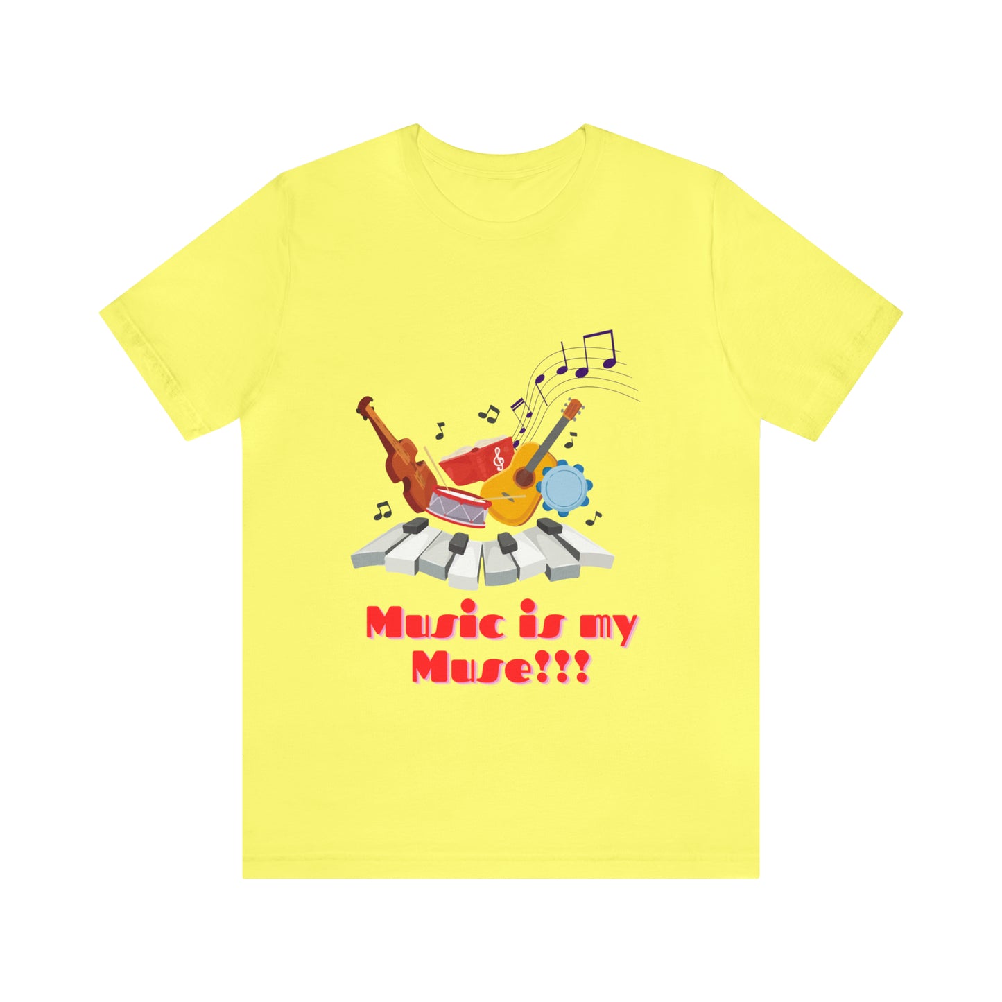 Harmonious Inspiration: Music is my Muse Unisex Tee | Melodic Magic T-Shirts