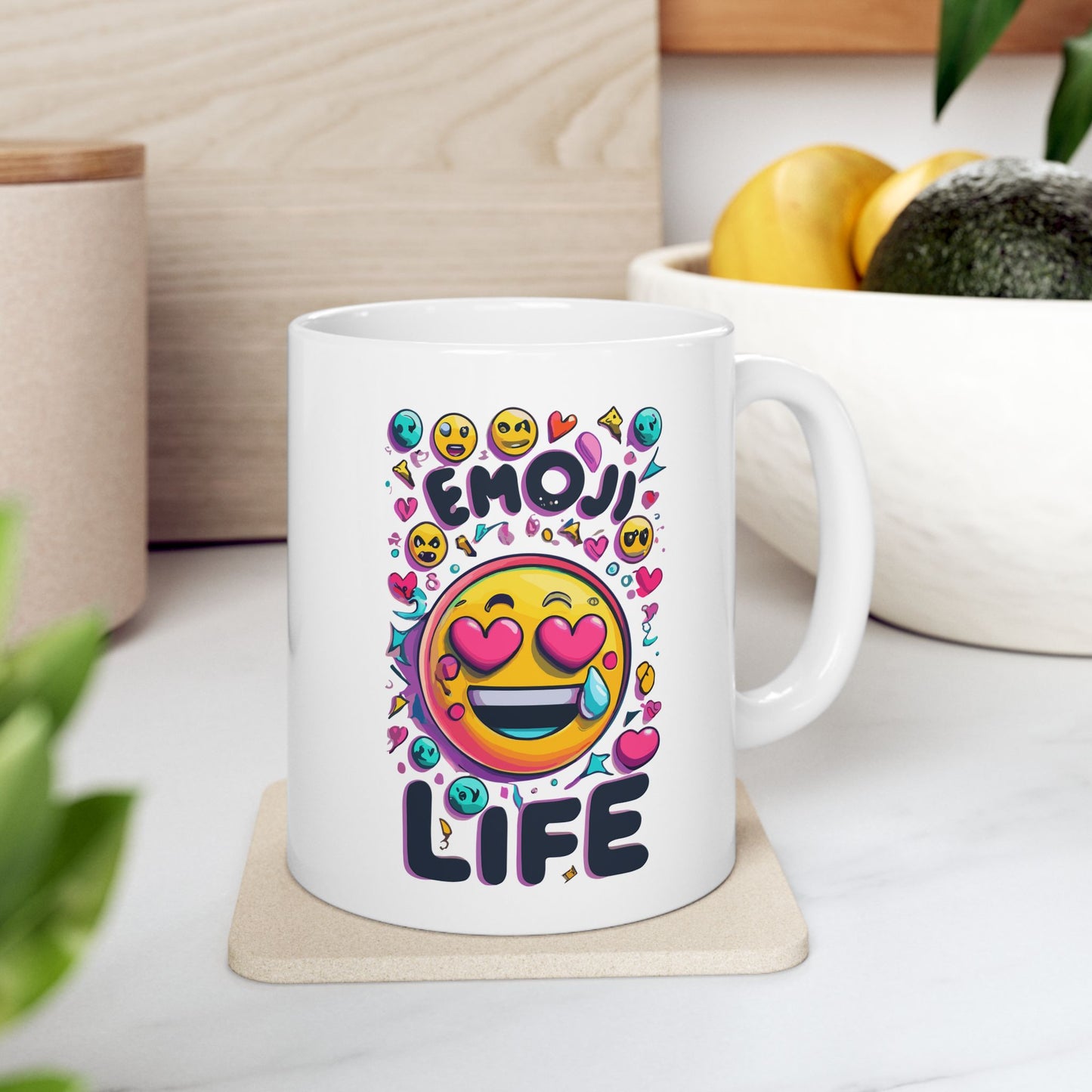 Emoji Life Mug, Be Like No One (BLN1) Mugs, Ceramic Mug 11oz