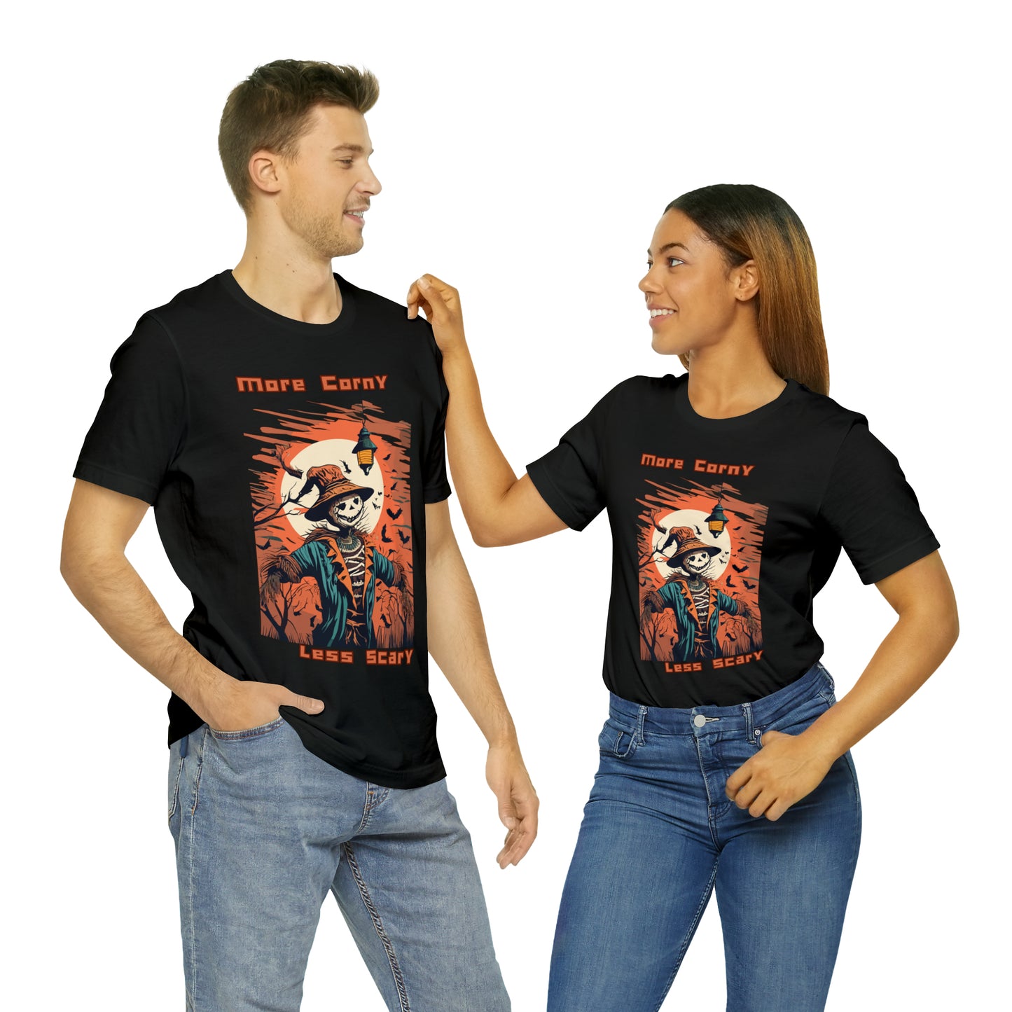 Unsettling Sinister Scarecrow: Modern Art T-Shirt | Halloween Vibes Tee