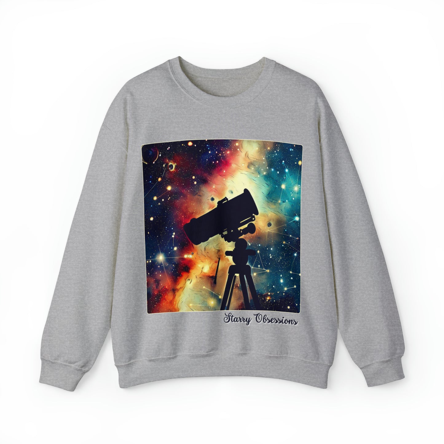 Starry Obsessions Sweatshirt | Astronomy Enthusiast Unisex Sweatshirt