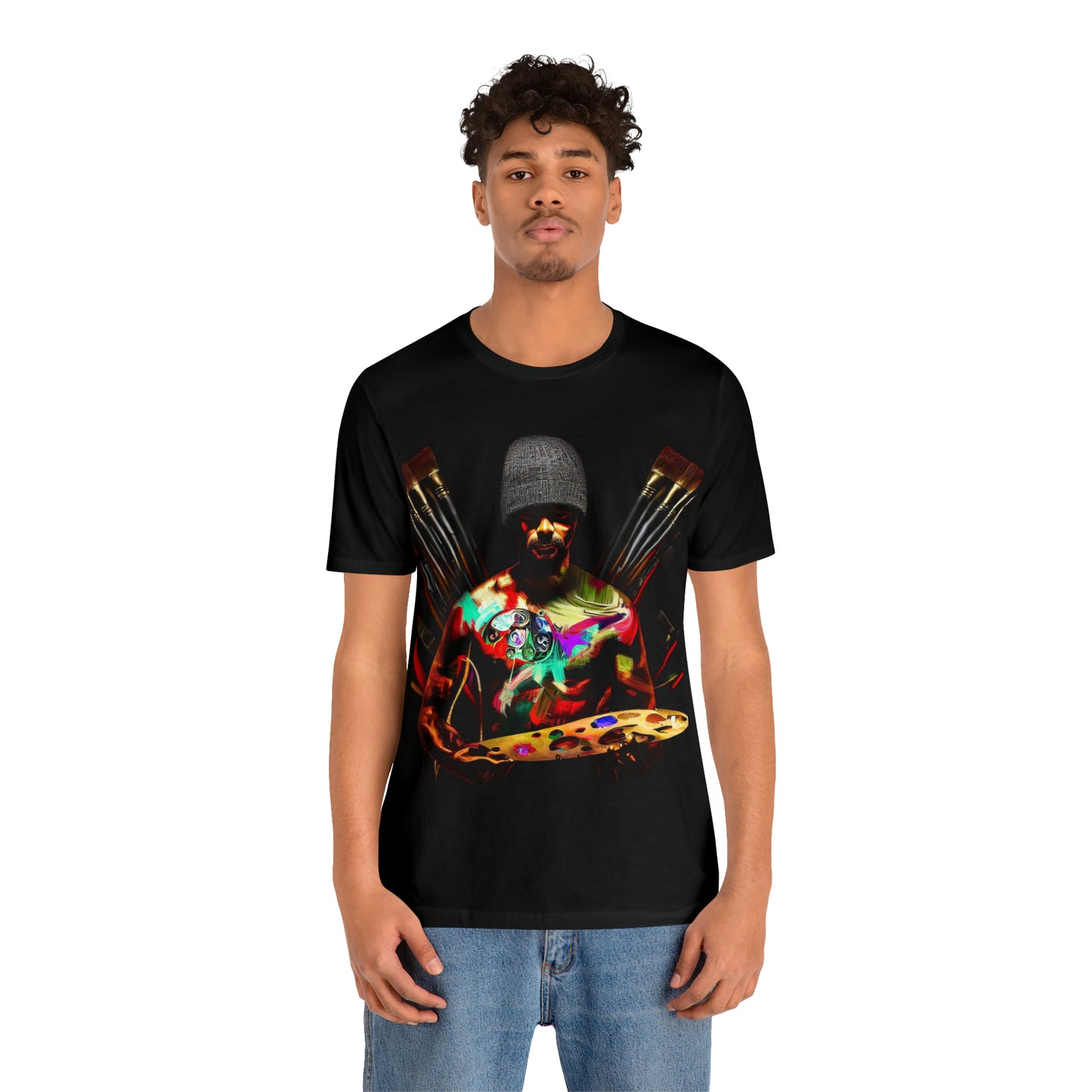 Brushstrokes of Passion: Artistic Soul Unisex Tee | Creative Essence T-Shirts