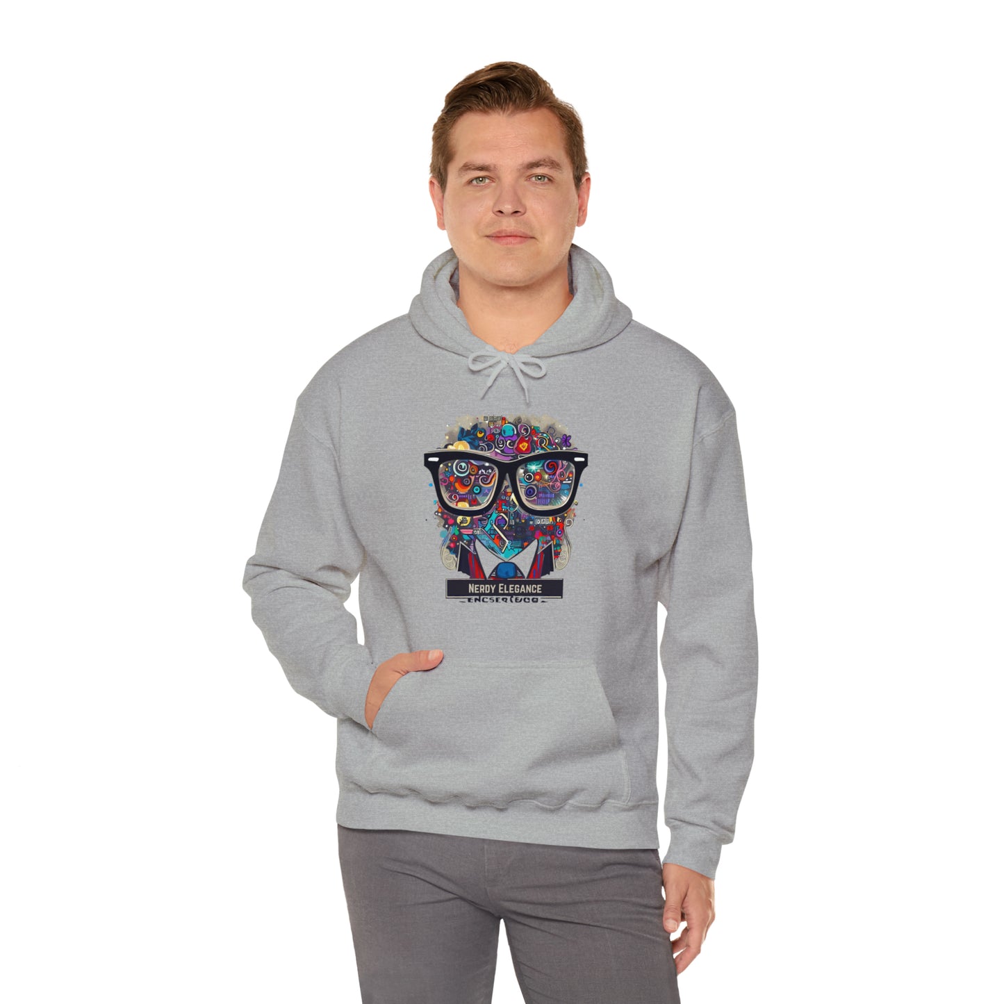 Nerd Elegance: Geek Chic Unisex Hoodie with Assorted Icon | Smart Style Hoodies