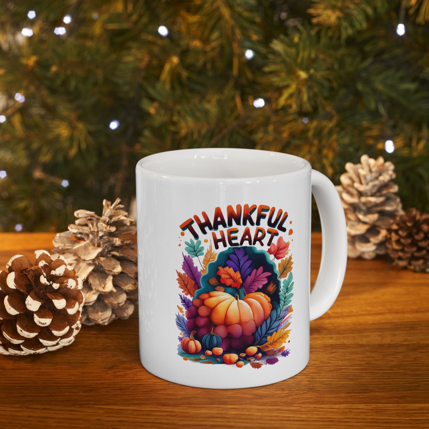 Thankful Heart: Autumn Harvest Mug | Grateful Season Mugs by Be Like No One (BLN1) - The Store