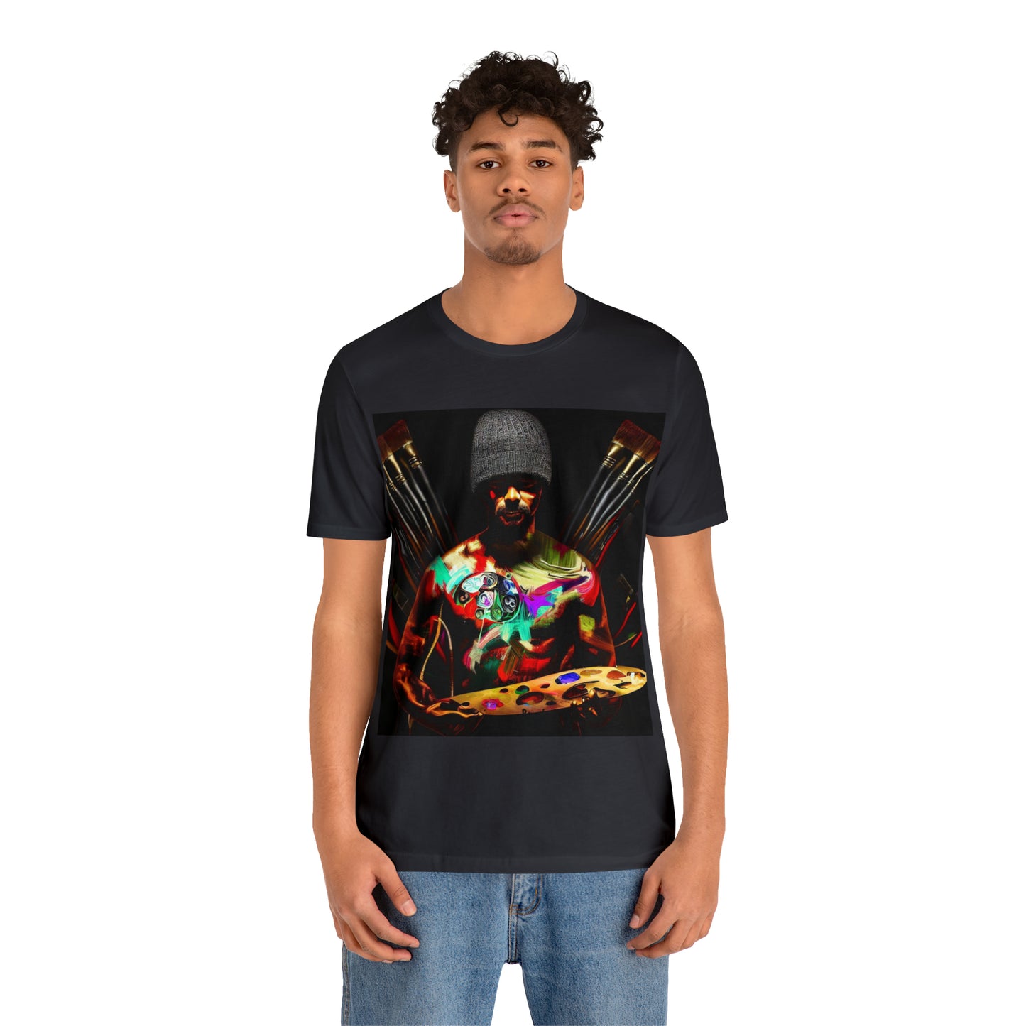 Brushstrokes of Passion: Artistic Soul Unisex Tee | Creative Essence T-Shirts