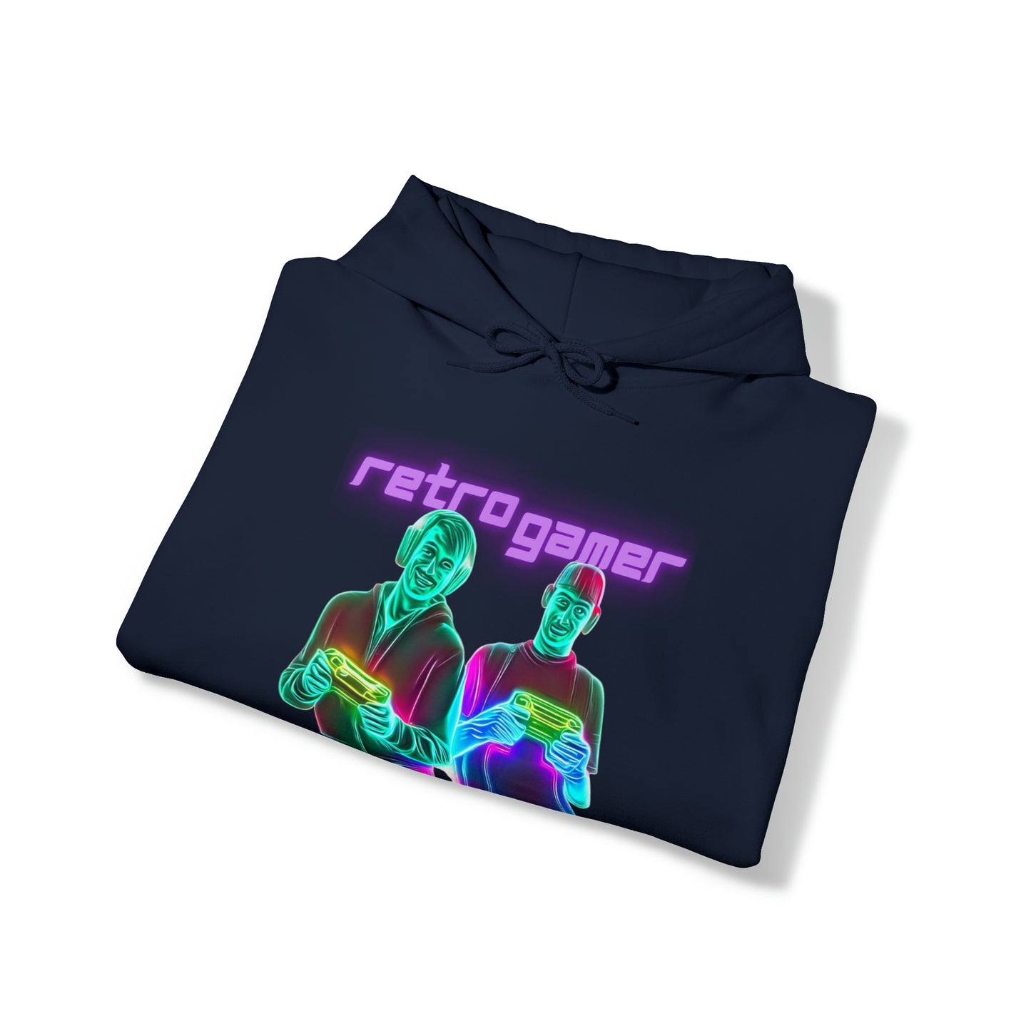 Vintage Gaming Vibes: Retro Gamer Unisex Hoodie | Pixel Nostalgia Hoodies