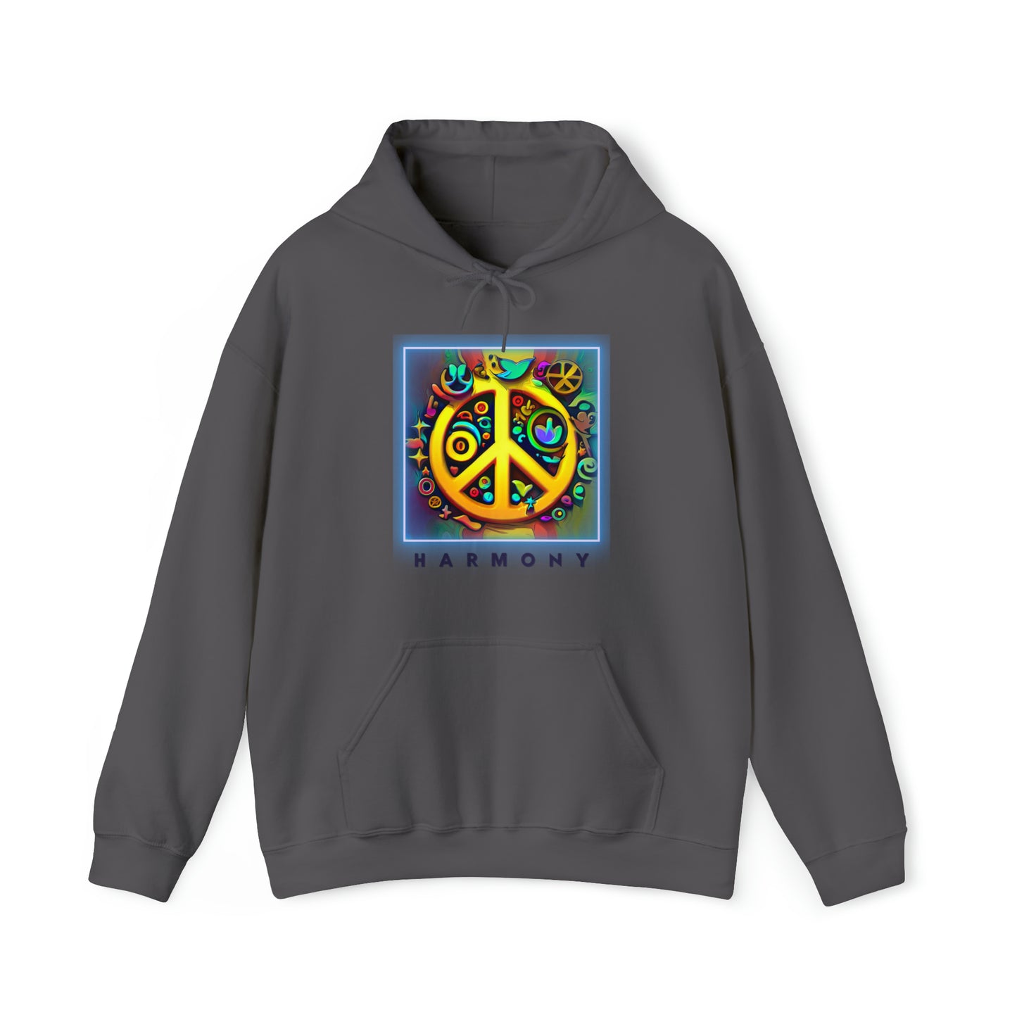 Serenity Symbols: Peace & Positivity Unisex Hoodie | Harmony Iconic Hoodies