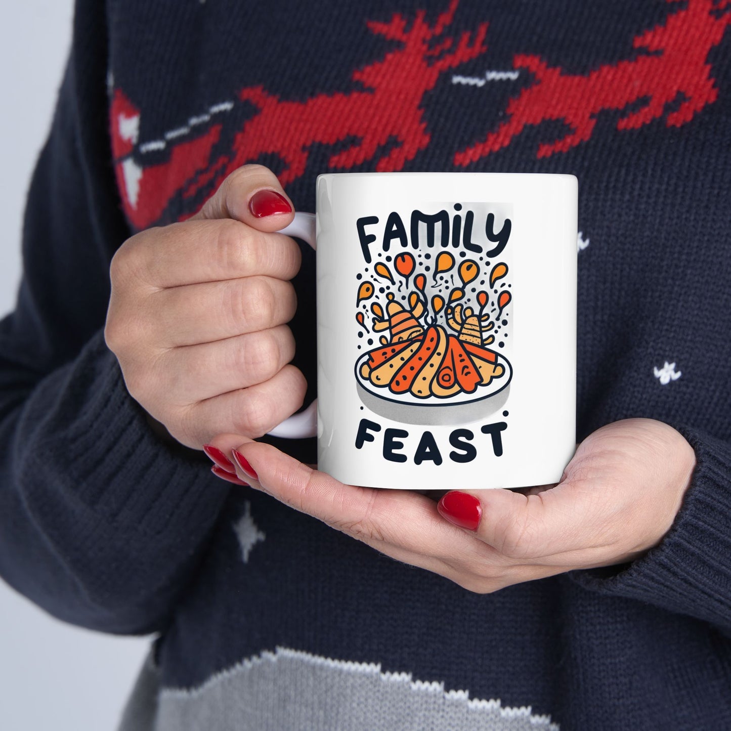 Family Feast Fun: Thanksgiving Dinner Mug | Joyful Celebrations Mugs by Be Like No One (BLN1) - The Store