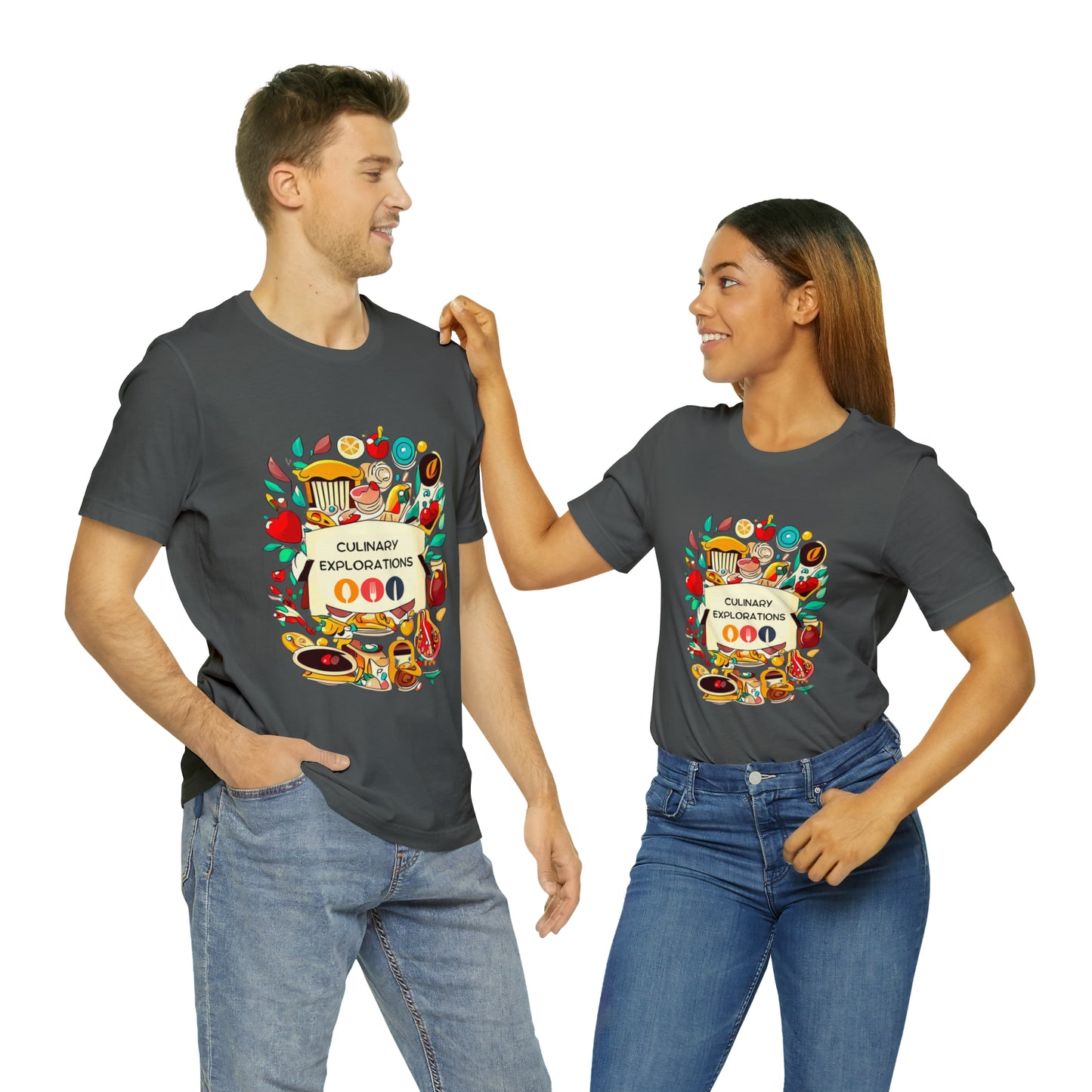 Culinary Explorations: Foodie Adventures Unisex Tee | Gourmet Journeys T-Shirts