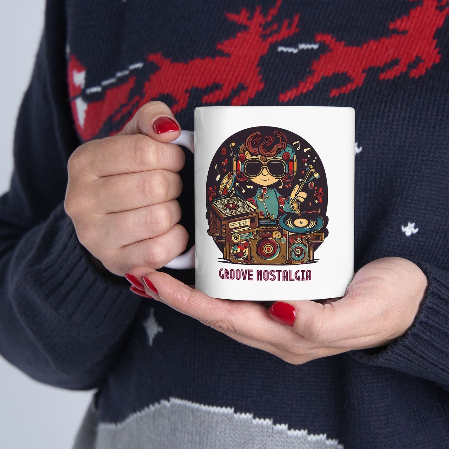 Groove Nostalgia Mug, Be Like No One (BLN1) Mugs, Ceramic Mug 11oz