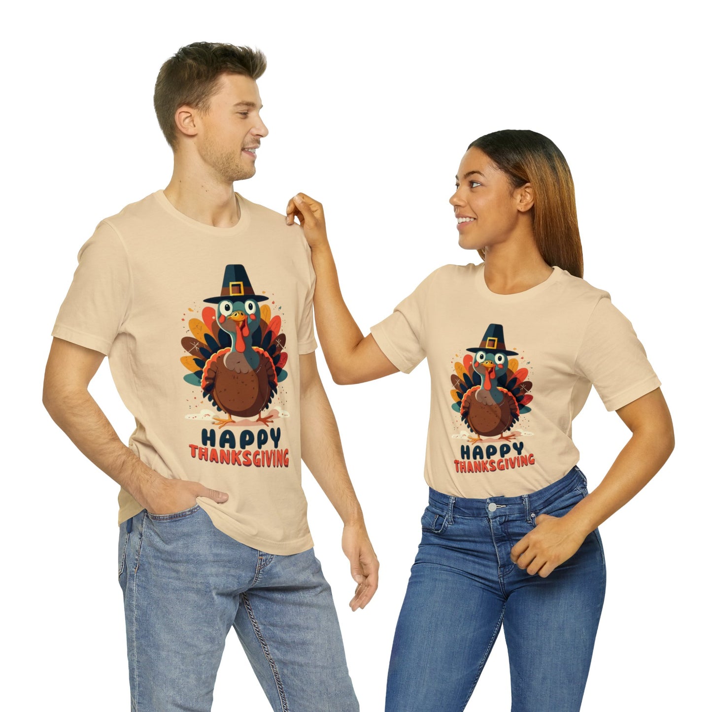 Turkey Time Delight: Vintage Thanksgiving Unisex Tee | Nostalgic Feasts T-Shirts by Be Like No One (BLN1) - The Store