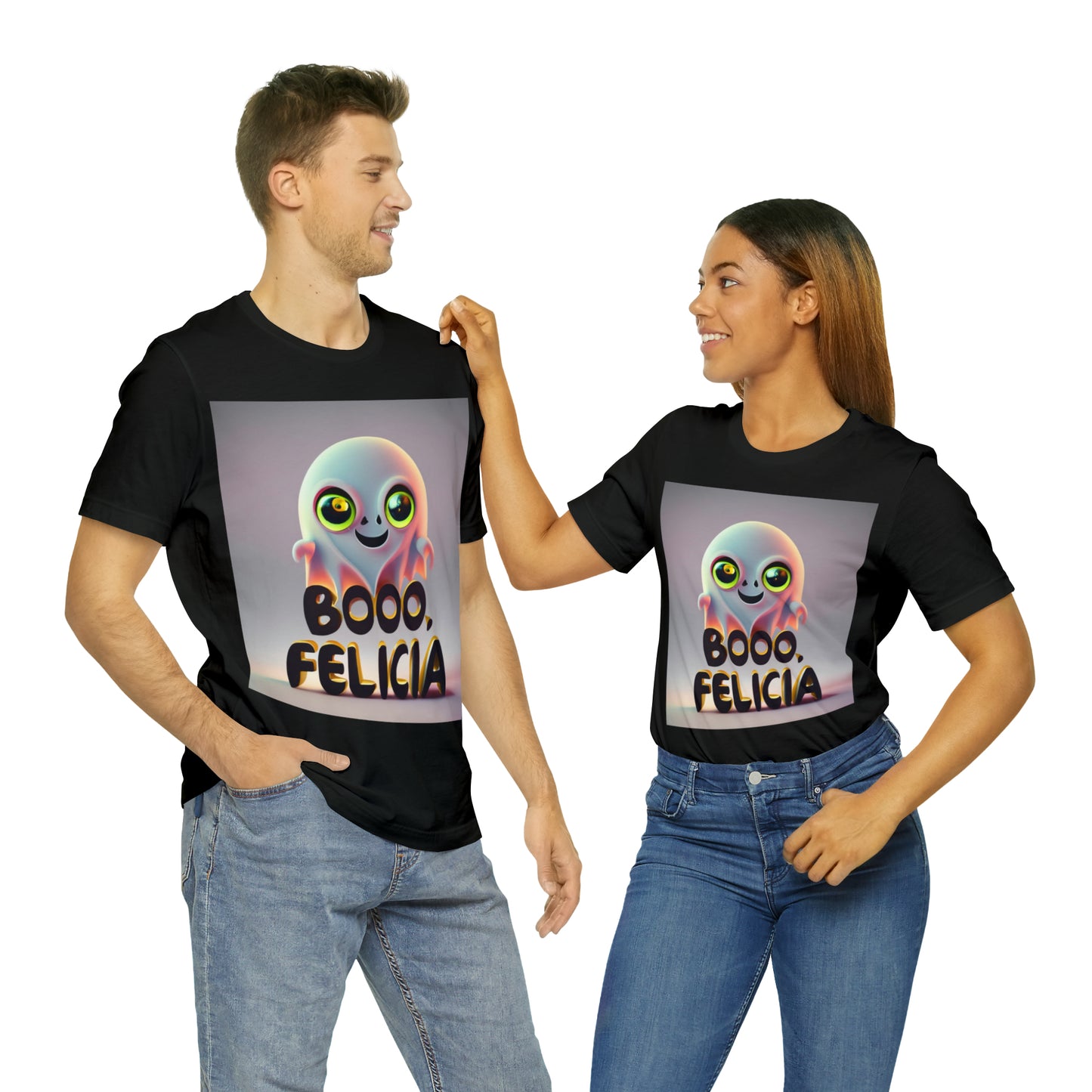 Boo Felicia Halloween T-shirt, Stylish Spooky Wear | Halloween Vibes Tee