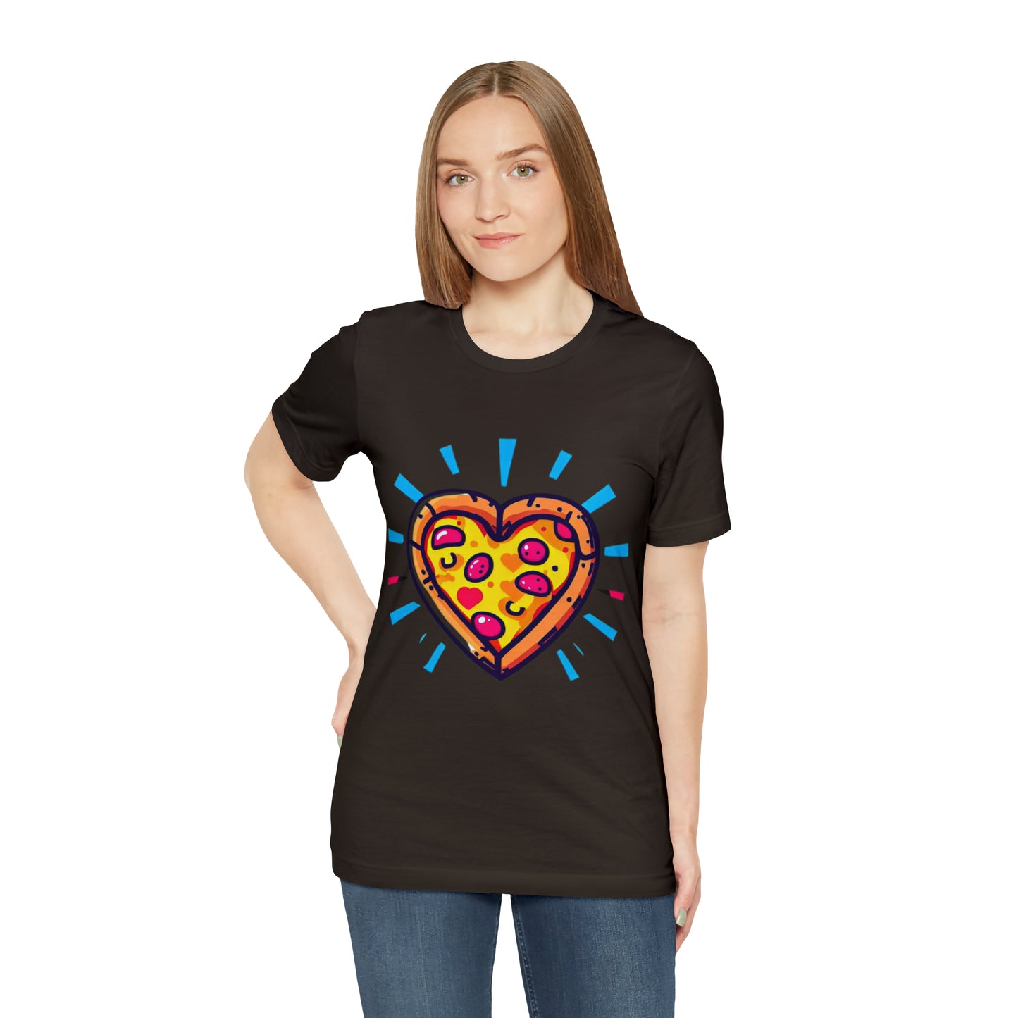 Slice of Love: Pizza My Heart Unisex Tee | Pizza Passion T-Shirts