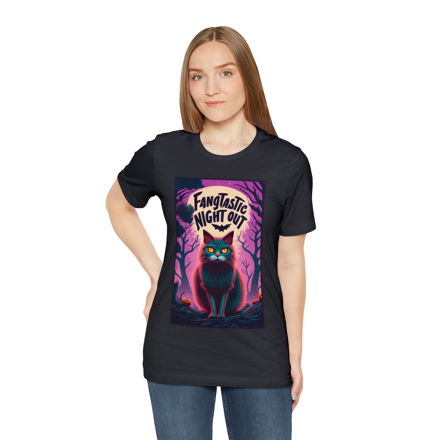 Fangtastic Night Out Halloween T-shirt - Vampires Unite - Embrace the Night | Halloween Vibes Tee