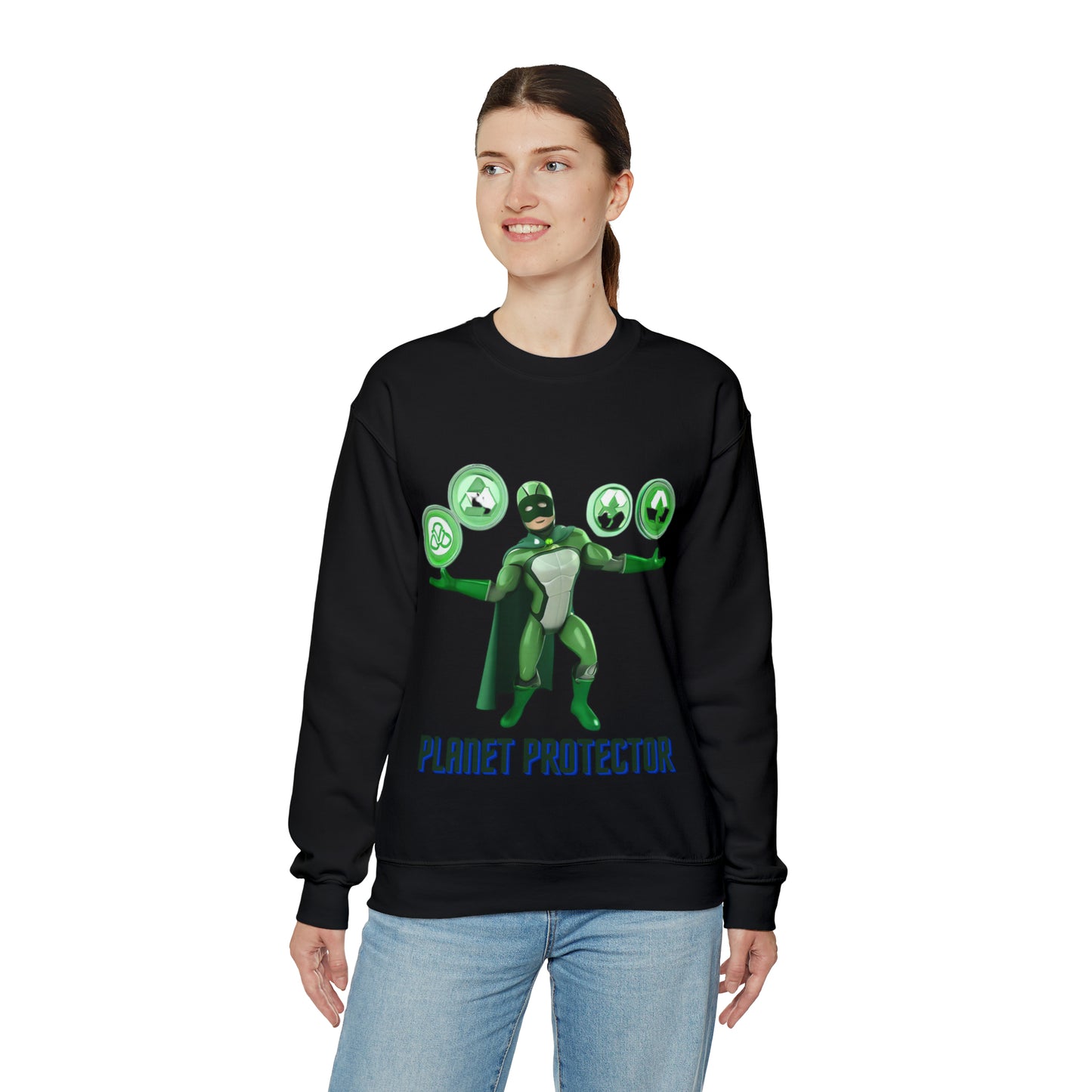 Earth's Guardian Sweatshirt | Sustainable Superhero Unisex Sweatshirt