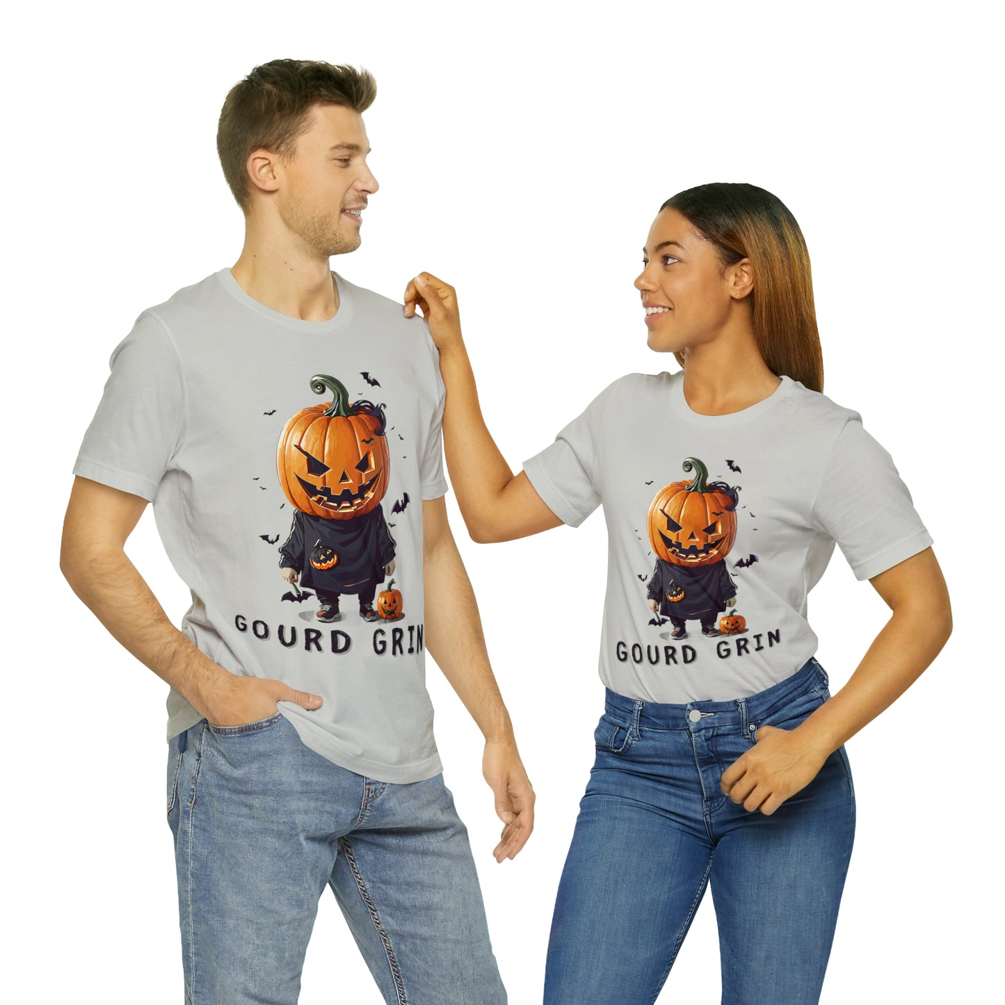 Playful Jack-o'-Lantern Watercolor: Softly Lit Halloween Tee | Halloween Vibes Tee