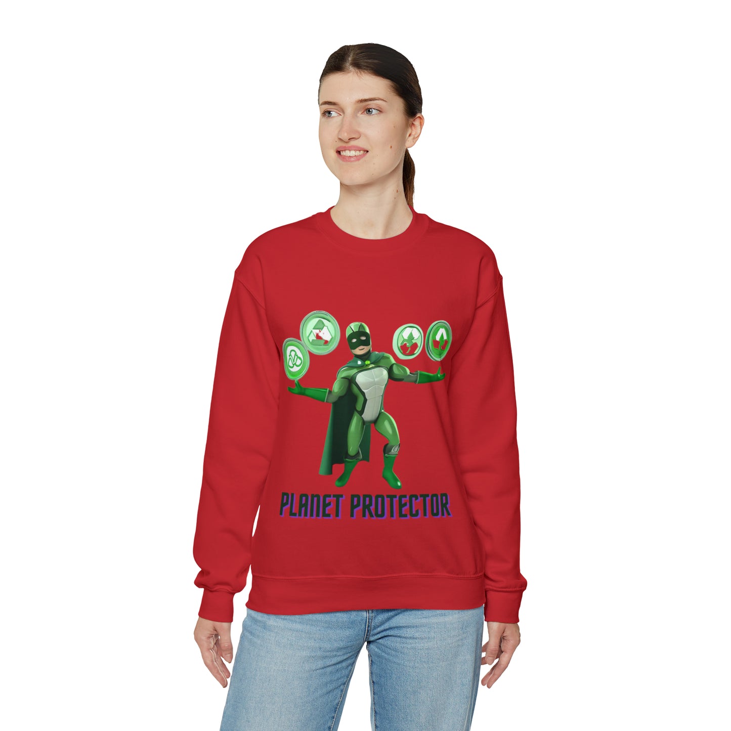 Earth's Guardian Sweatshirt | Sustainable Superhero Unisex Sweatshirt