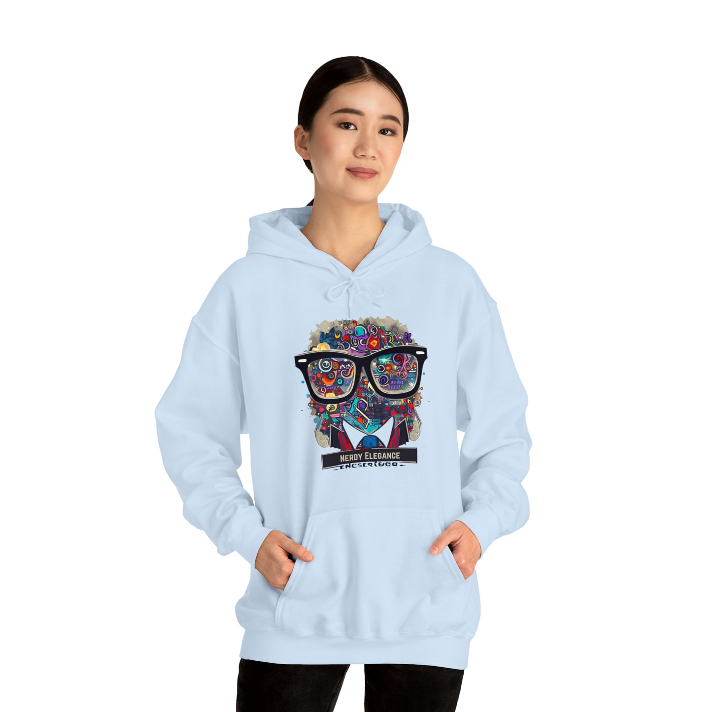 Nerd Elegance: Geek Chic Unisex Hoodie with Assorted Icon | Smart Style Hoodies