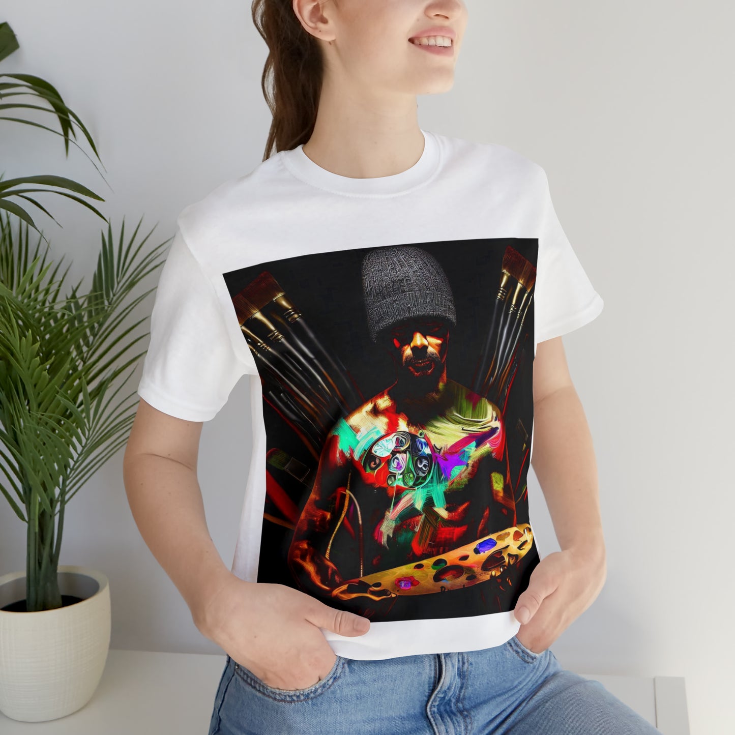 Brushstrokes of Passion: Artistic Soul Unisex Tee | Creative Essence T-Shirts