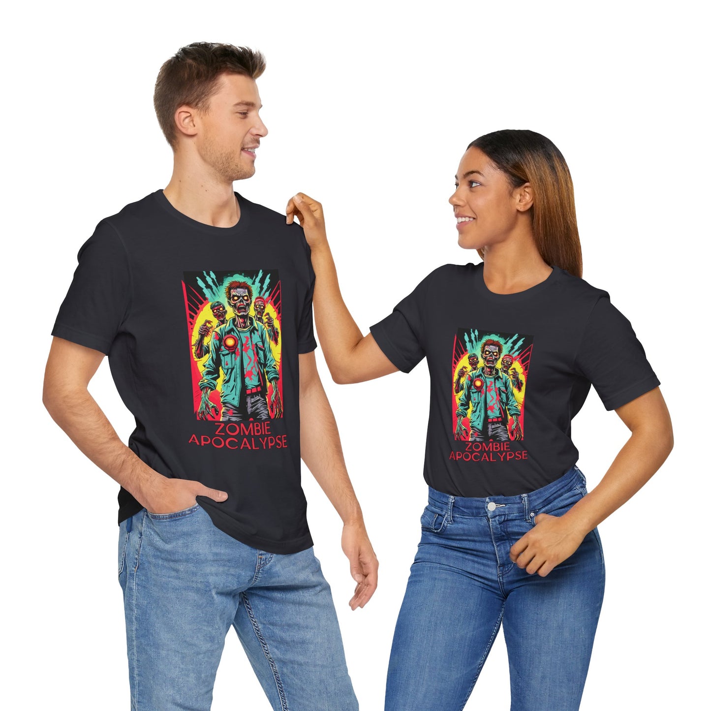 Comic Book Heroes: Zombie Apocalypse Survivors T-Shirt |Halloween Vibes Tee