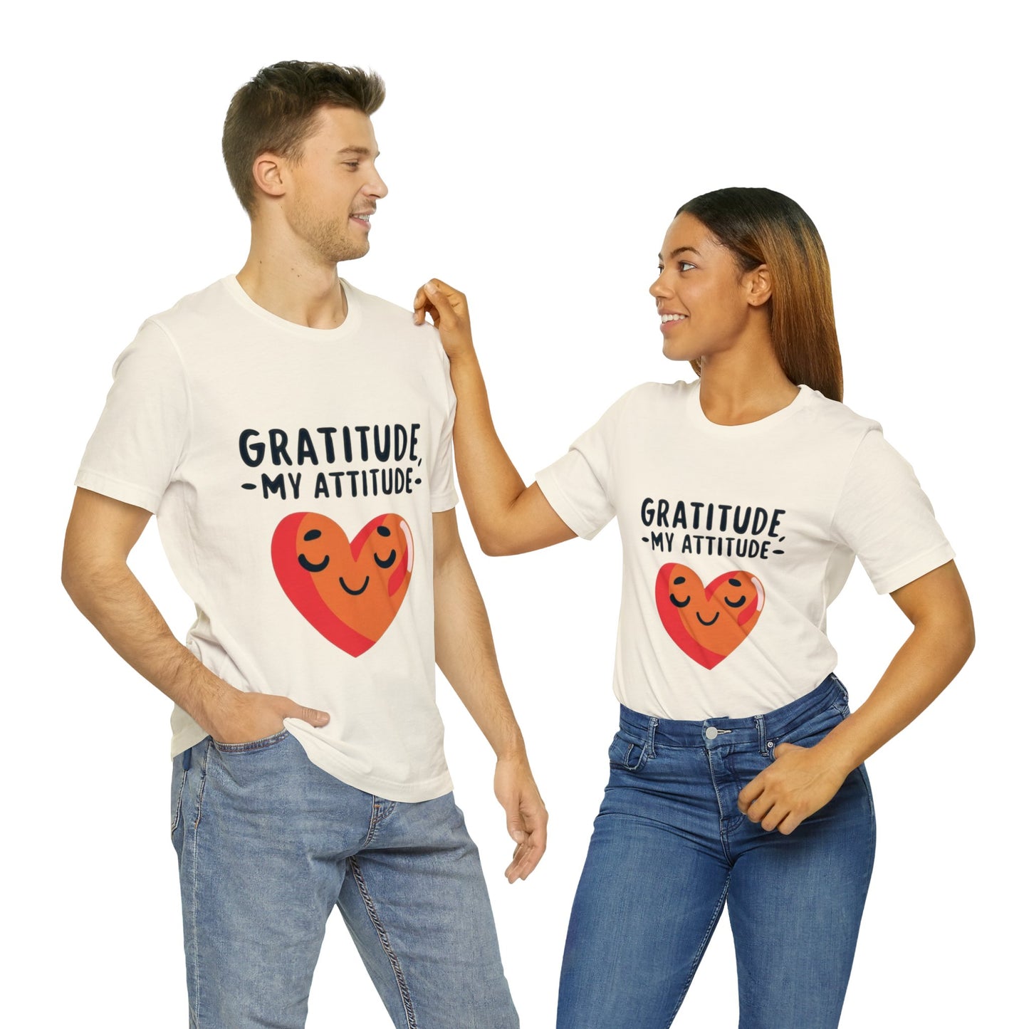 Gratitude Attitude: Thankful Hearts Unisex Tee | Serene Thanksgiving T-Shirts by Be Like No One (BLN1) - The Store