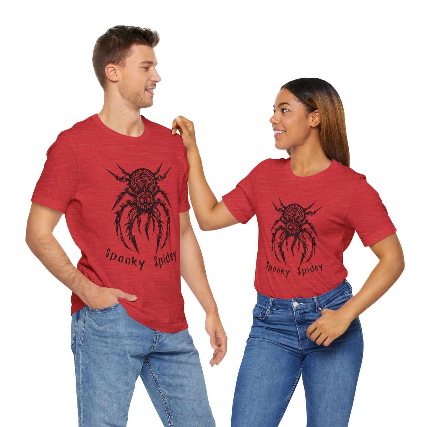 Foreboding Creepy Spider: Tribal Design T-Shirt | Halloween Vibes Tee