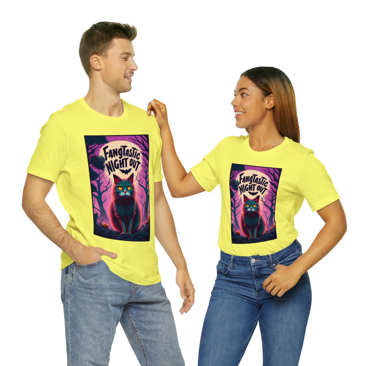 Fangtastic Night Out Halloween T-shirt - Vampires Unite - Embrace the Night | Halloween Vibes Tee