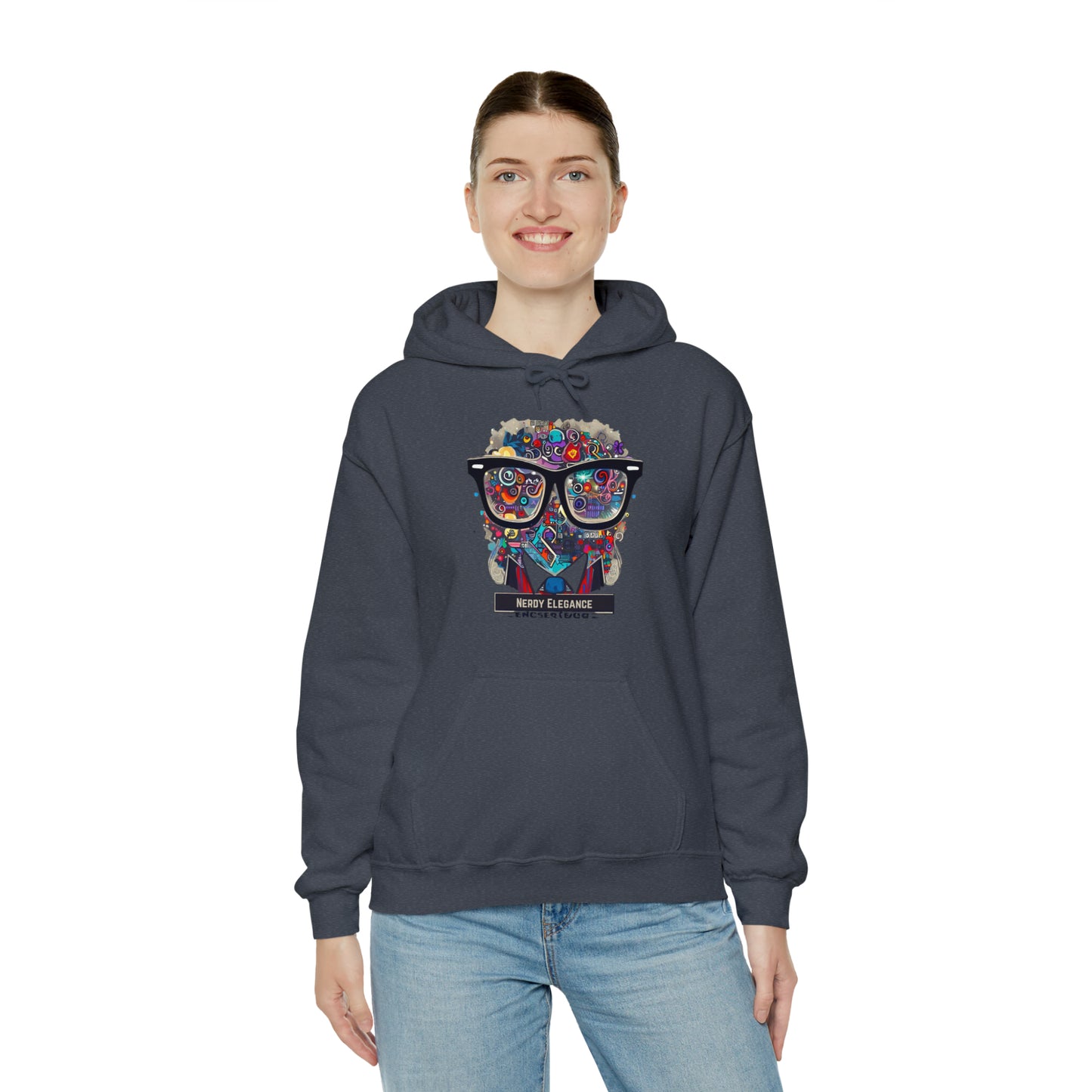 Nerd Elegance: Geek Chic Unisex Hoodie with Assorted Icon | Smart Style Hoodies