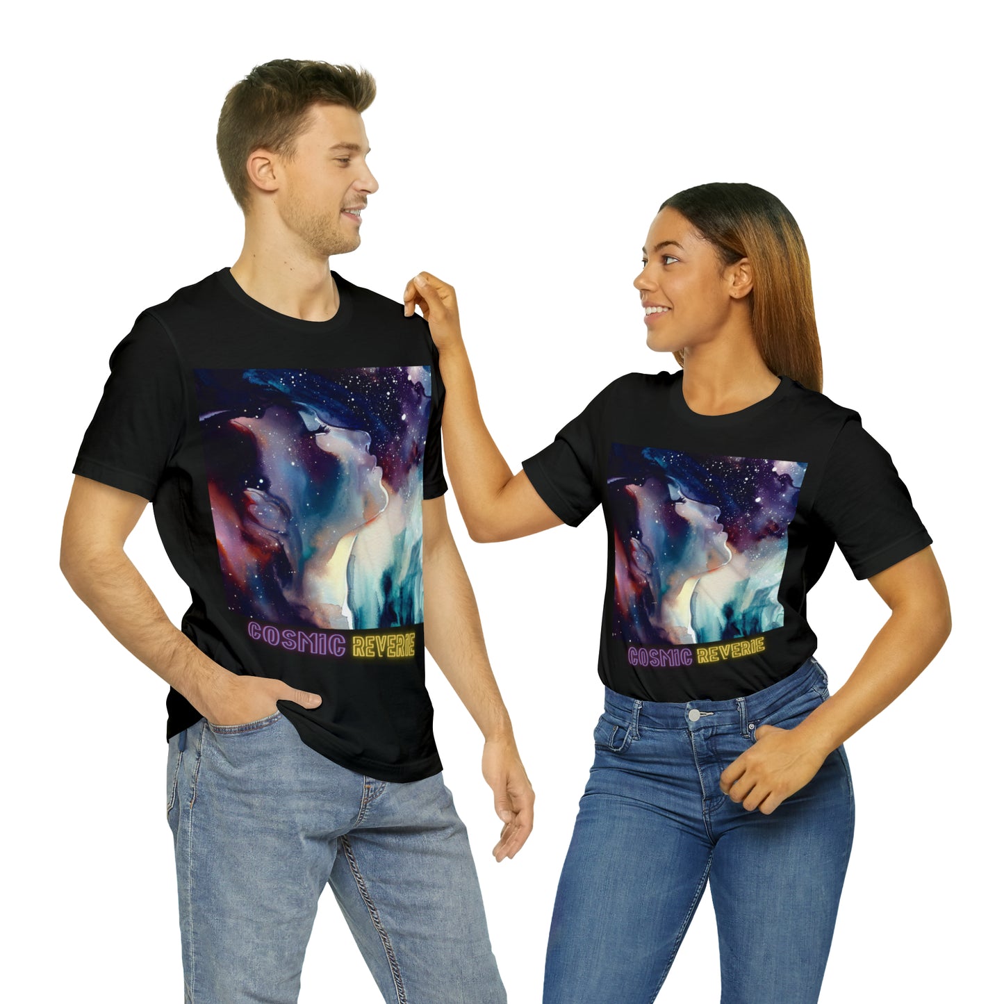 Cosmic Reverie: Galactic Dreamer Unisex Tee | Starry Journeys T-Shirts